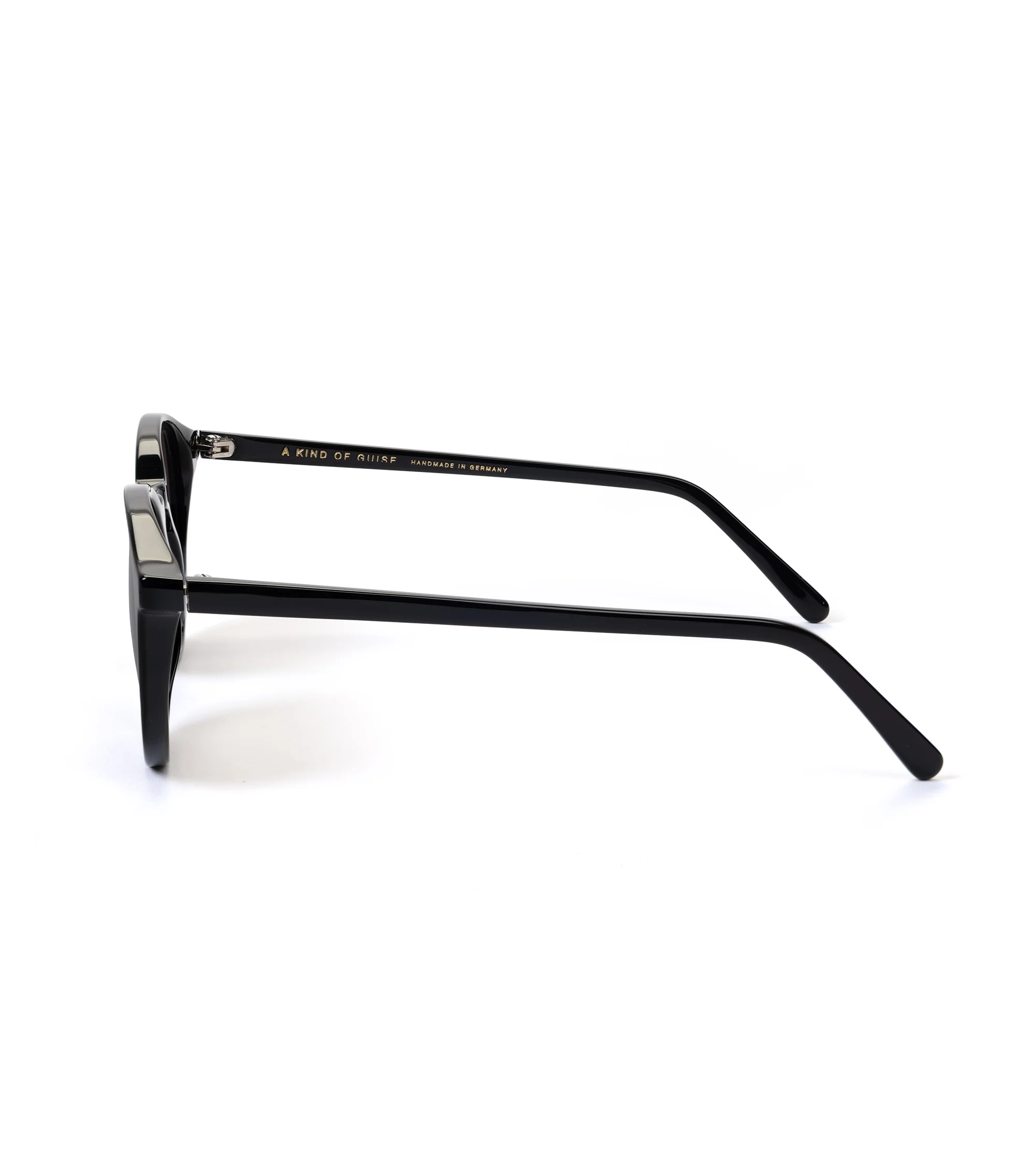 A Kind of Guise Palermo Grande Sunglasses: Solid Black/Dark Grey - Image 3