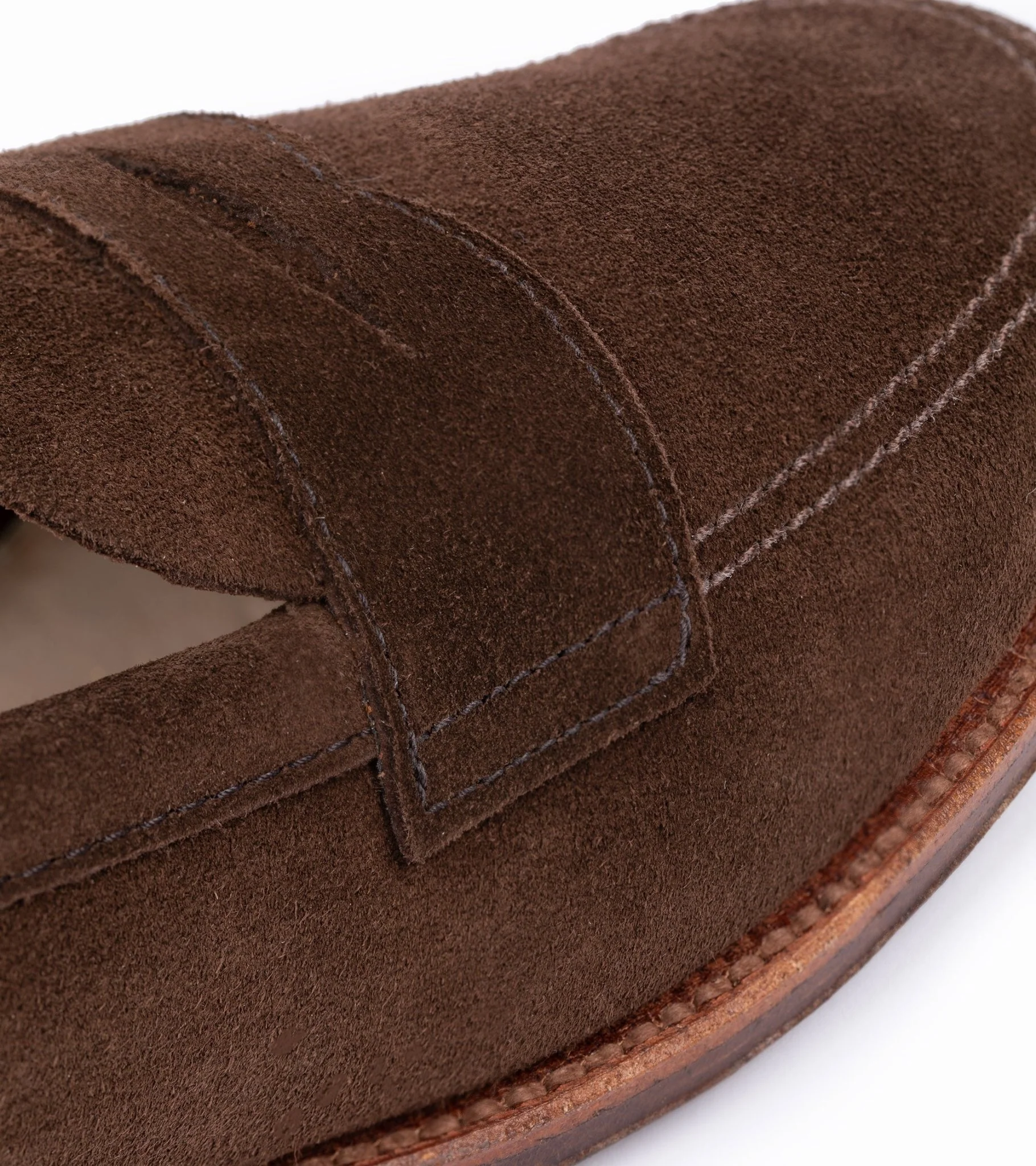 Alden Unlined Suede Penny Loafer: Dark Brown 5736F - Image 5