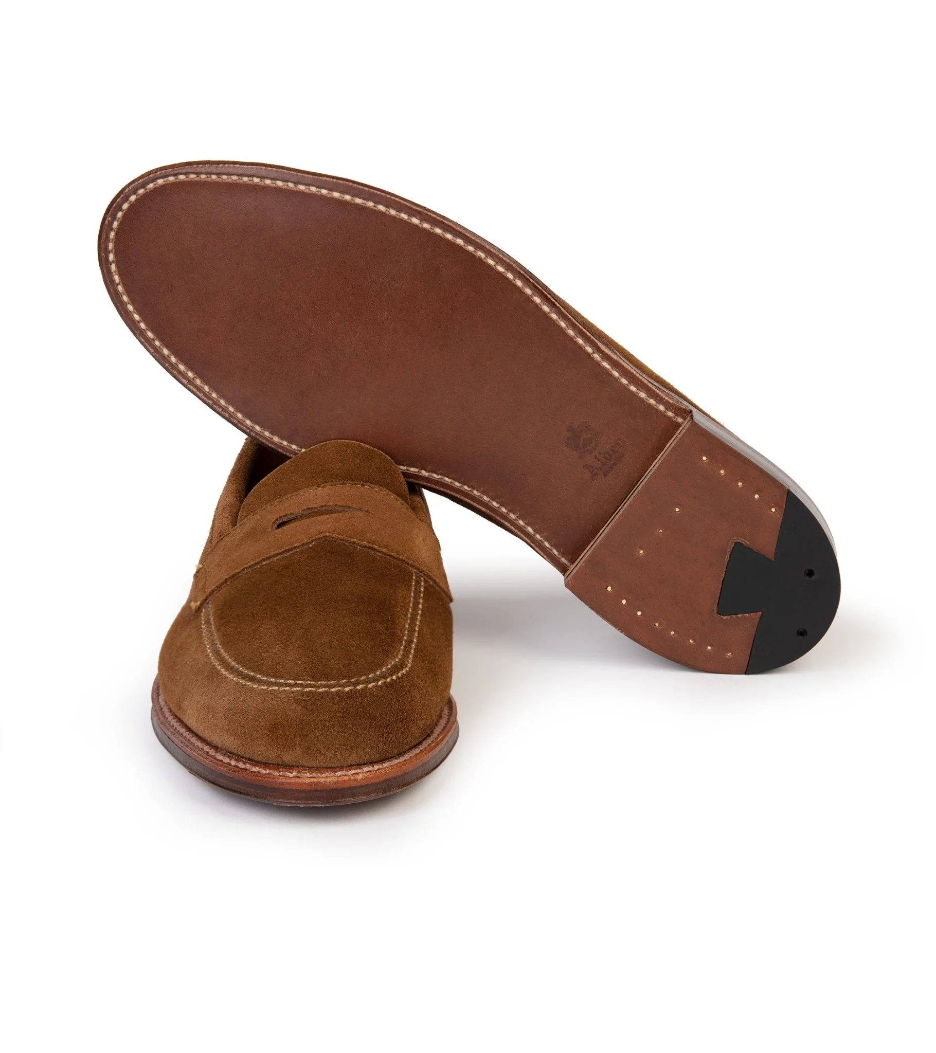 Alden Unlined Suede Penny Loafer: Snuff 5735F - Image 4