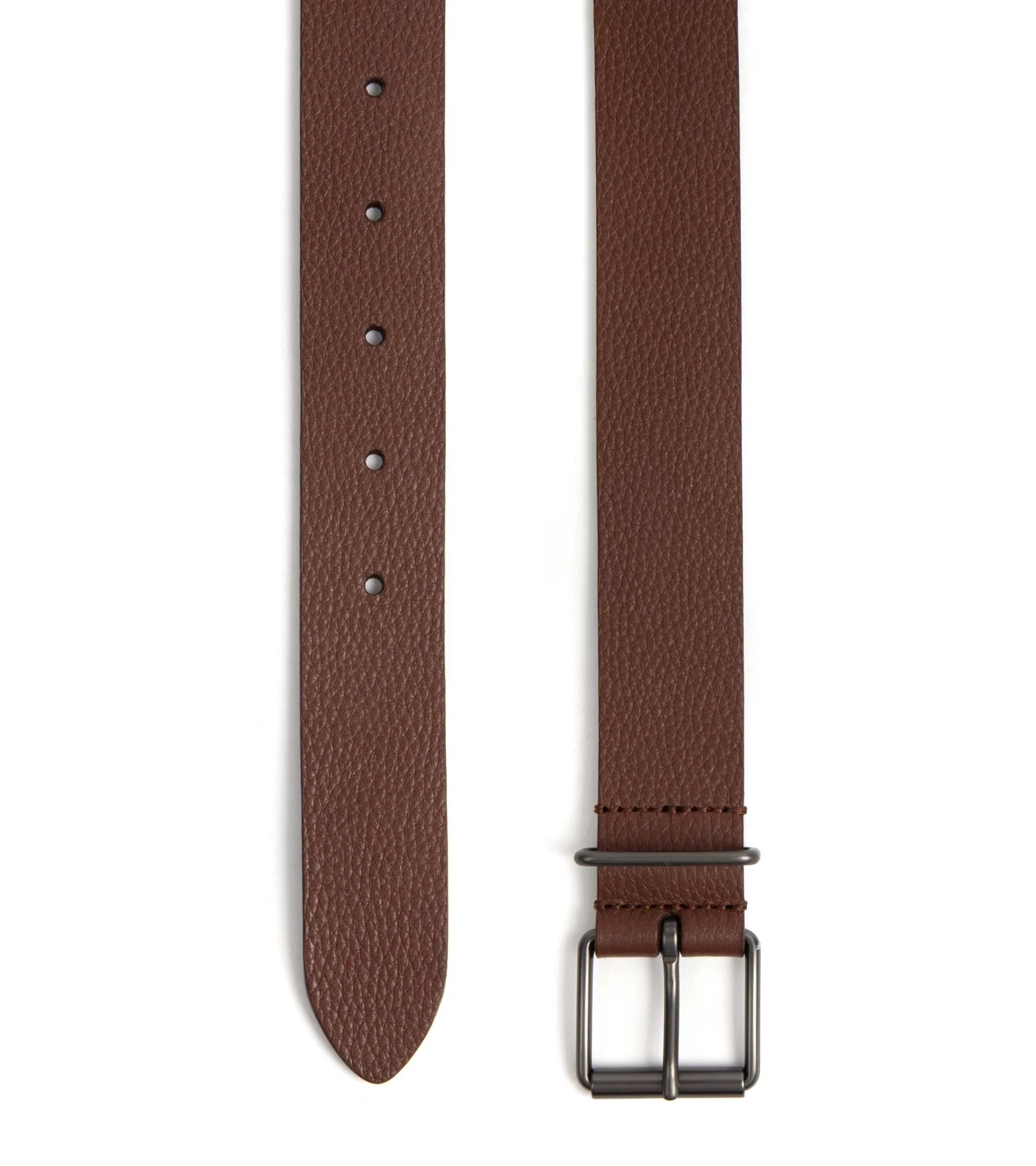 Anderson's Pebblegrain Leather Belt: Brown - Image 3