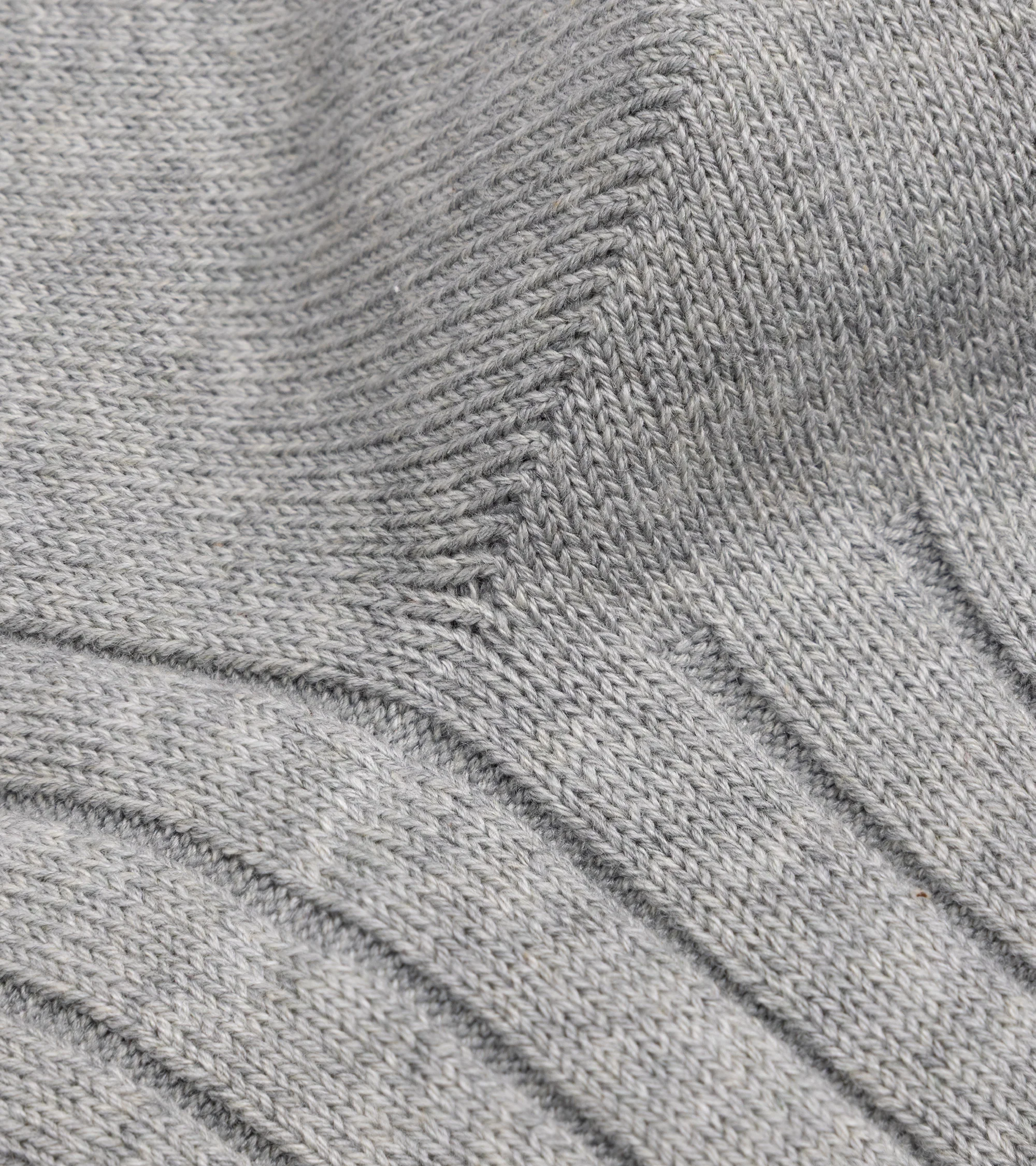 Anonymous Ism Bold Rib Crew Socks: Grey - Image 3