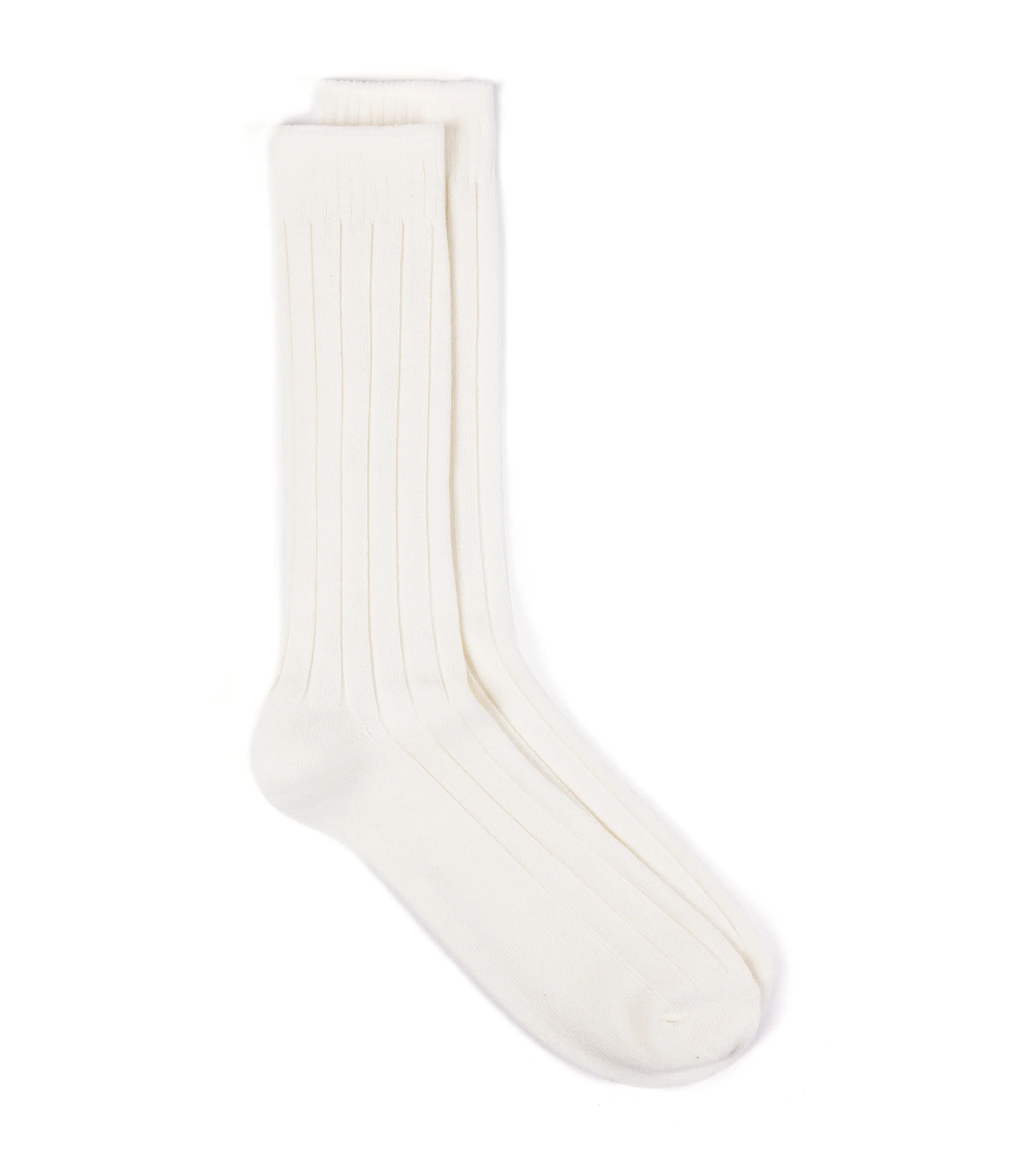 Anonymous Ism Bold Rib Crew Socks: Off White - Image 2