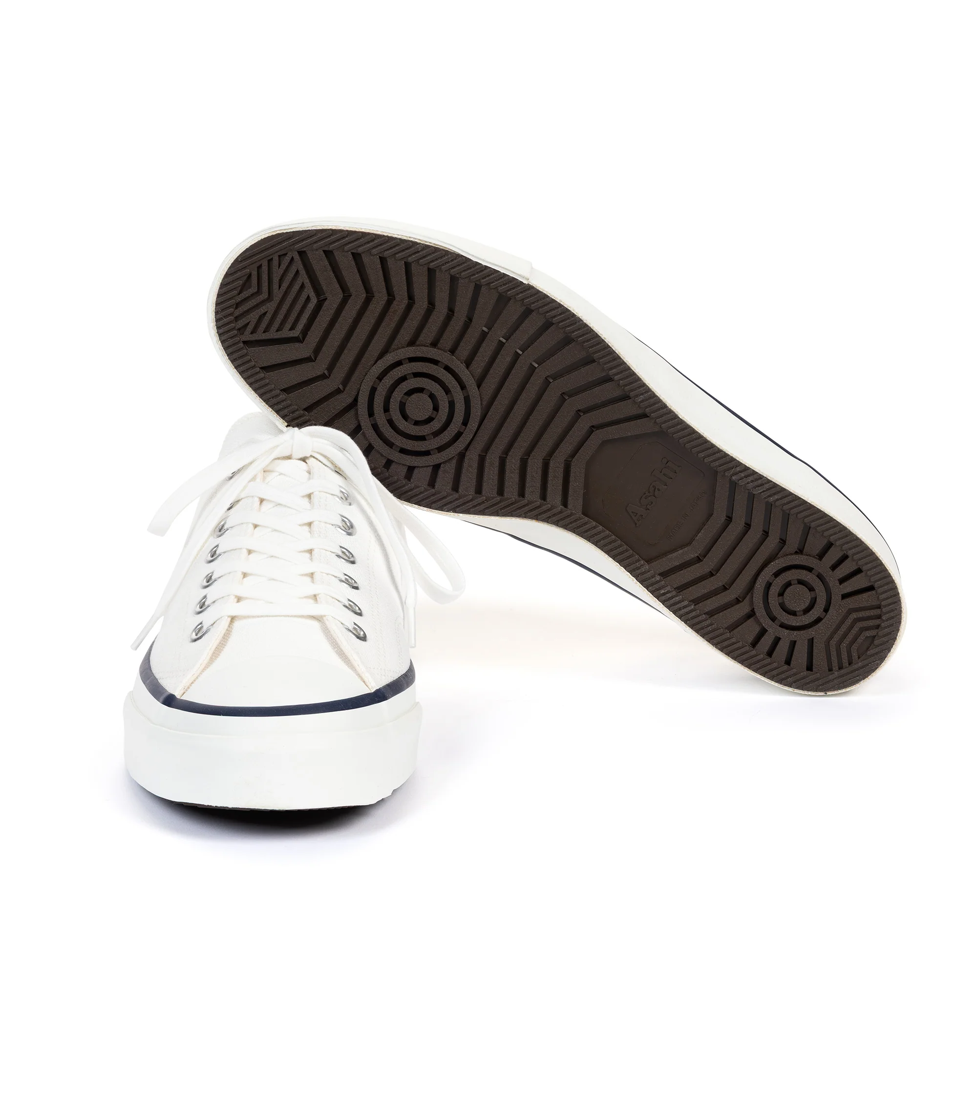 Asahi 046 Canvas Athletic Shoes: White - Image 3