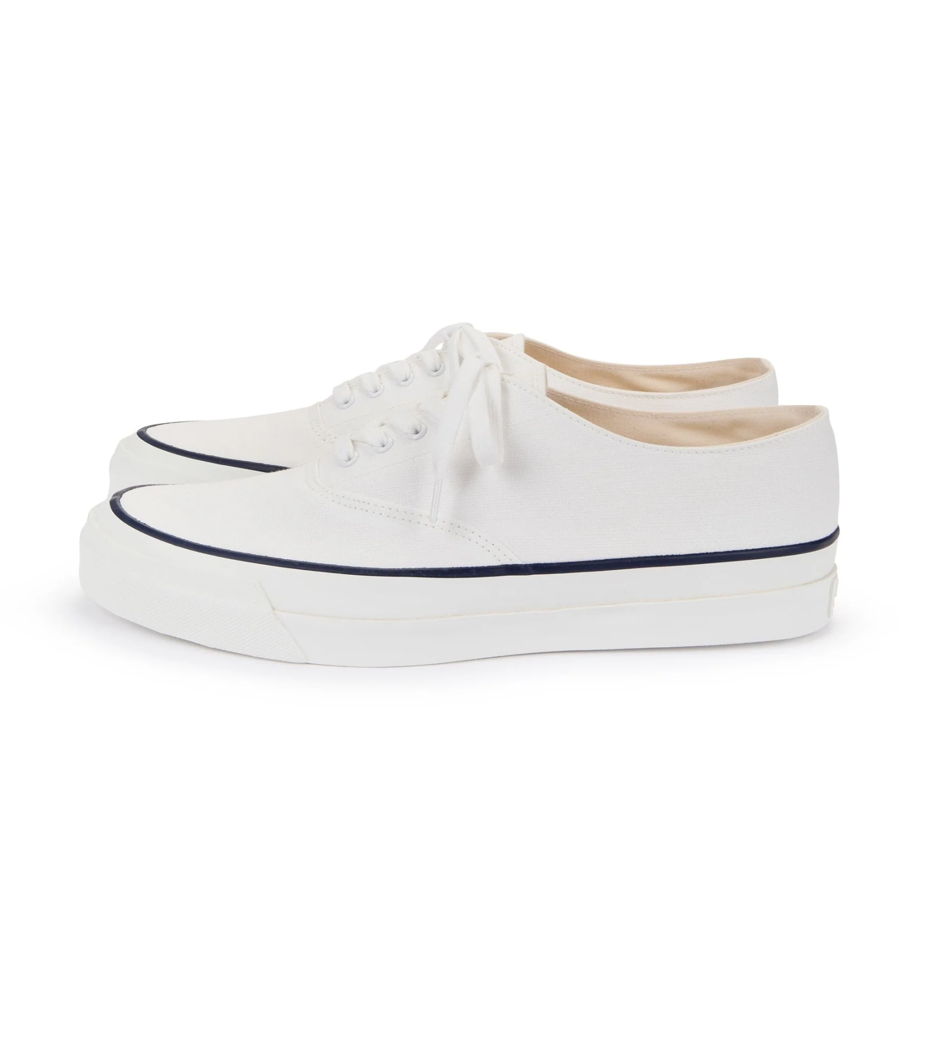 Asahi 041 Canvas Deck Shoes: White