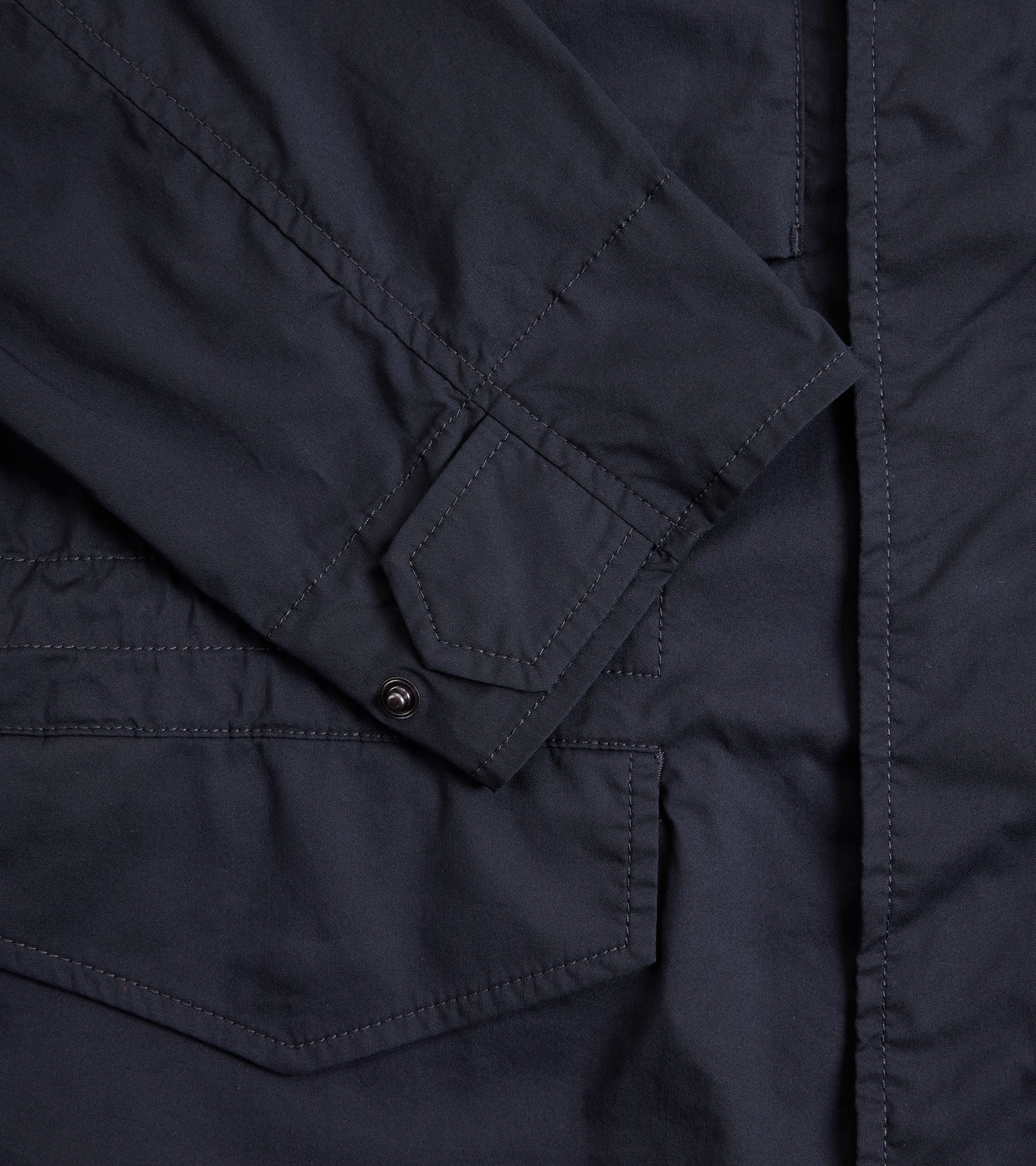 Aspesi Minifield Cotton Nylon Poplin Jacket: Navy - Image 5
