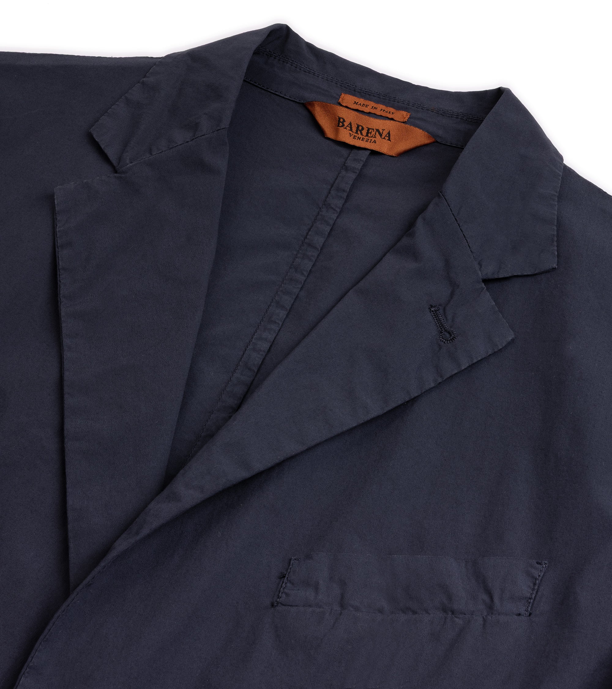 Barena Borgo Pavion Cotton Jacket: Navy - Image 3