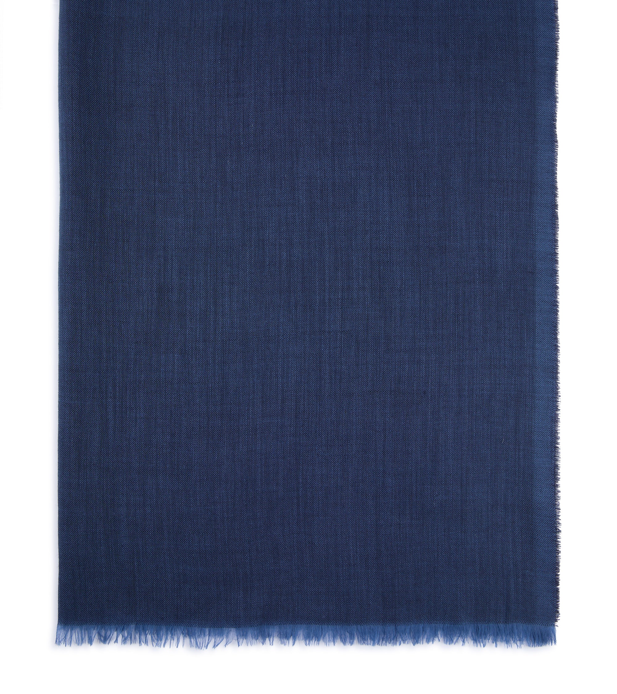 Begg x Co Wispy Solid Cashmere Scarf: Indigo Denim - Image 2