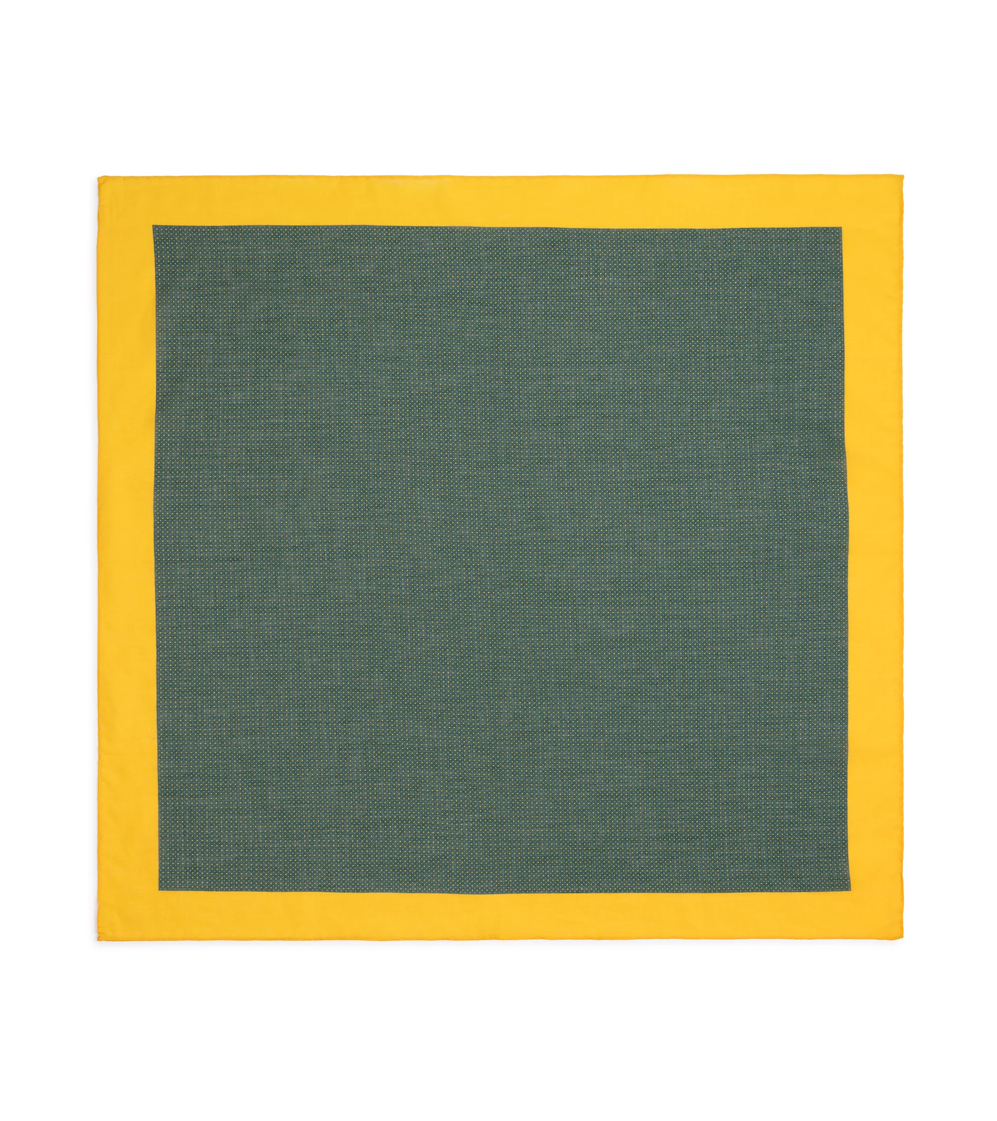 Bigi Cotton Double Dot Bandana: Green/Yellow - Image 2
