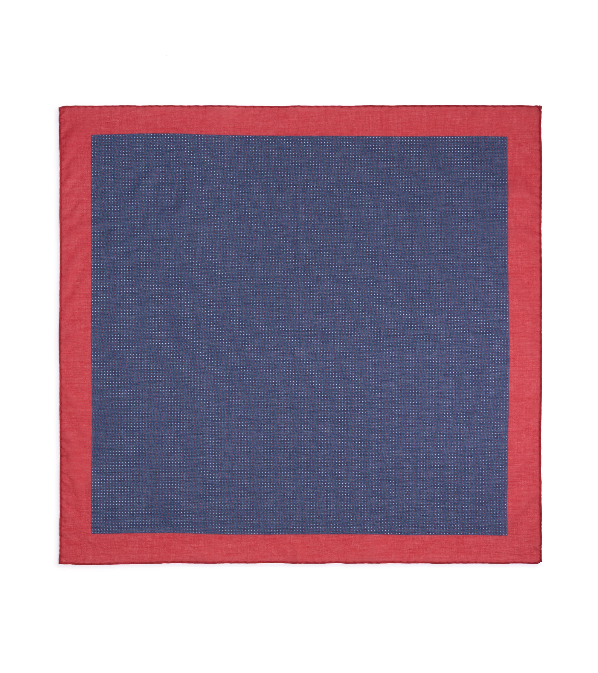 Bigi Cotton Double Dot Bandana: Navy/Red - Image 2