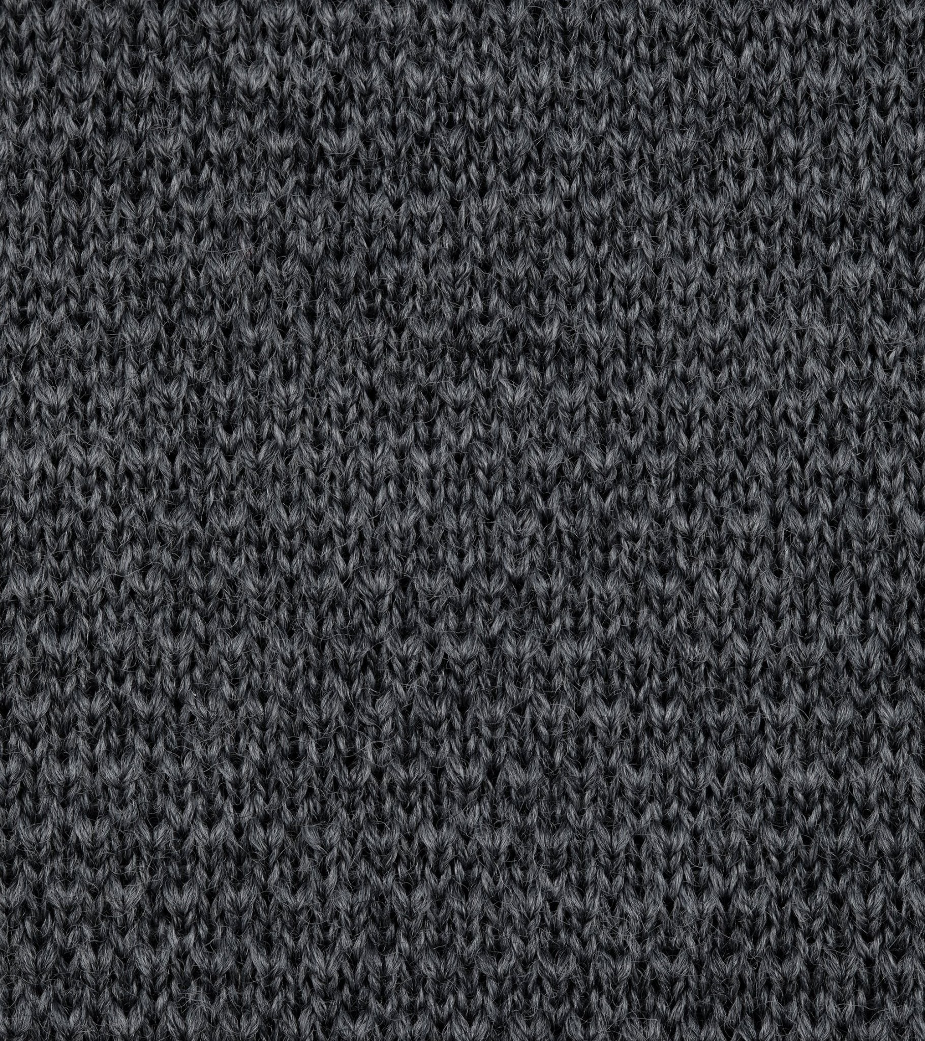 Bigi Wool Knit Tie: Grey - Image 3