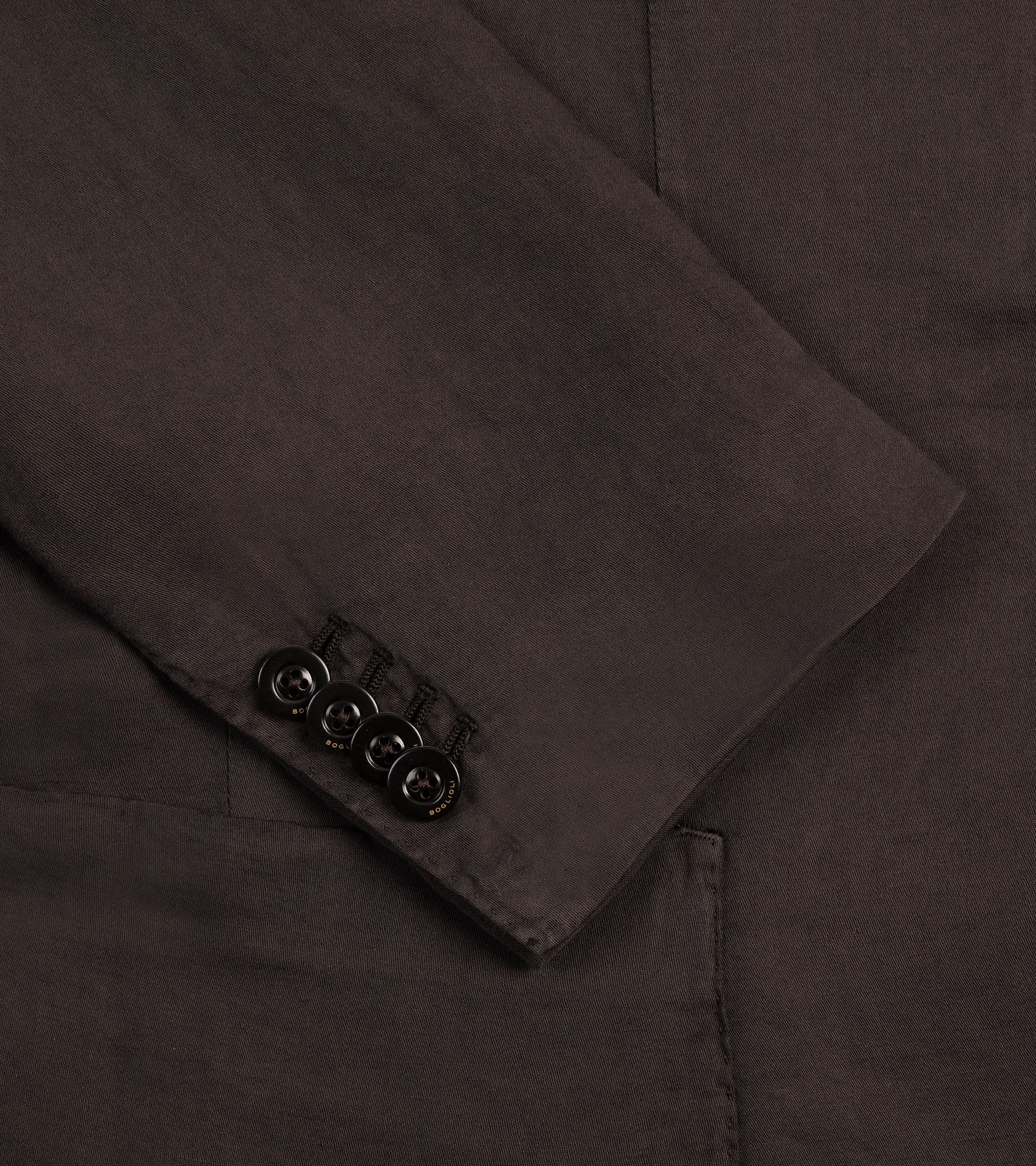 Boglioli Brushed Cotton Linen Suit Jacket: Brown - Image 5