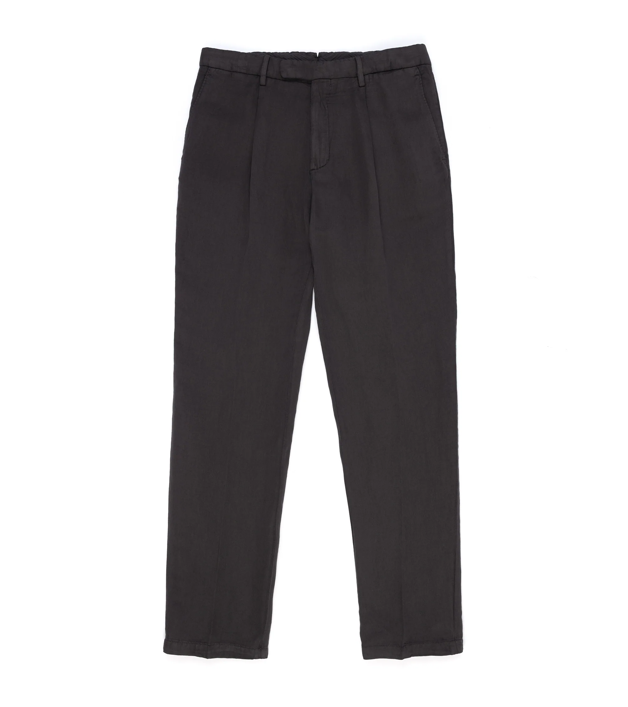 Boglioli Brushed Cotton Linen Suit Trousers: Brown