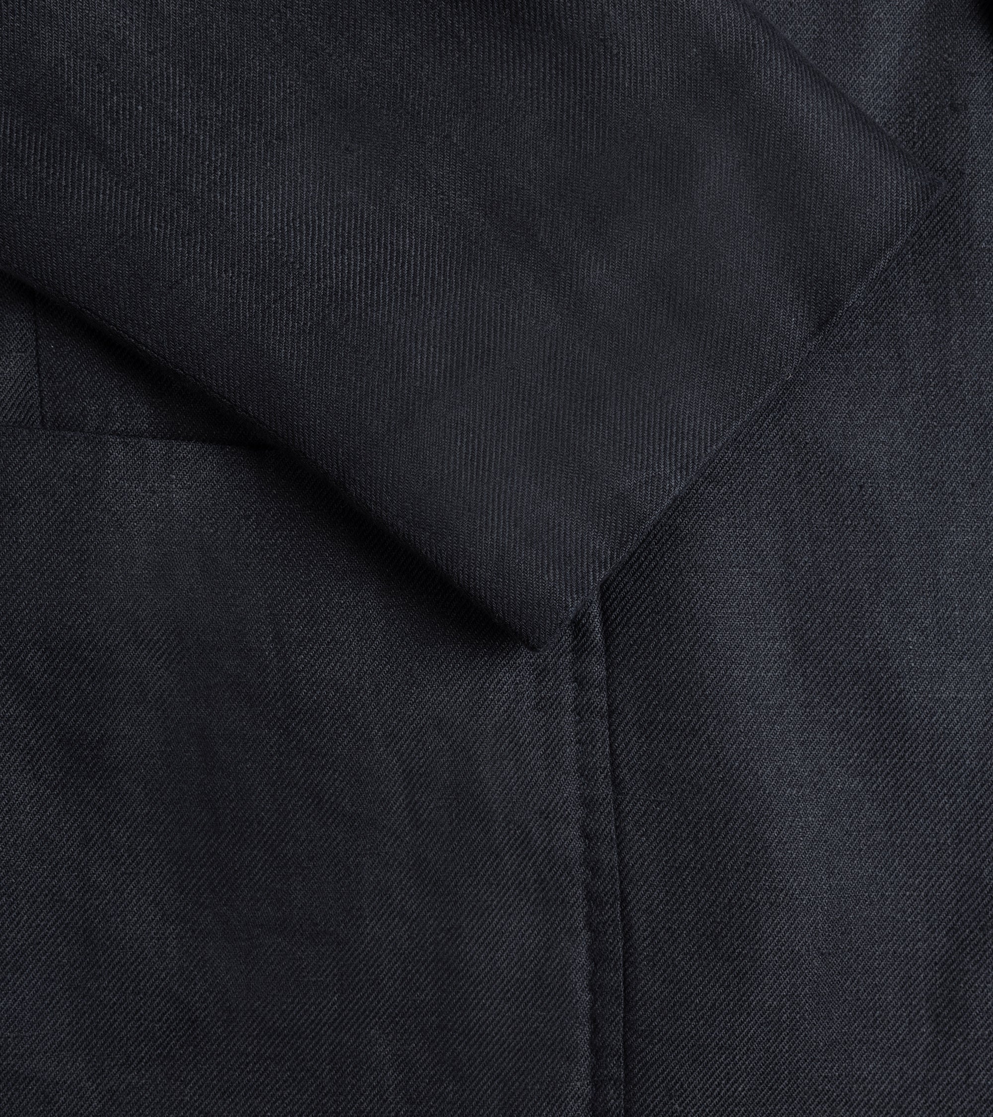 Boglioli Washed Irish Linen Gassman Jacket: Navy - Image 4