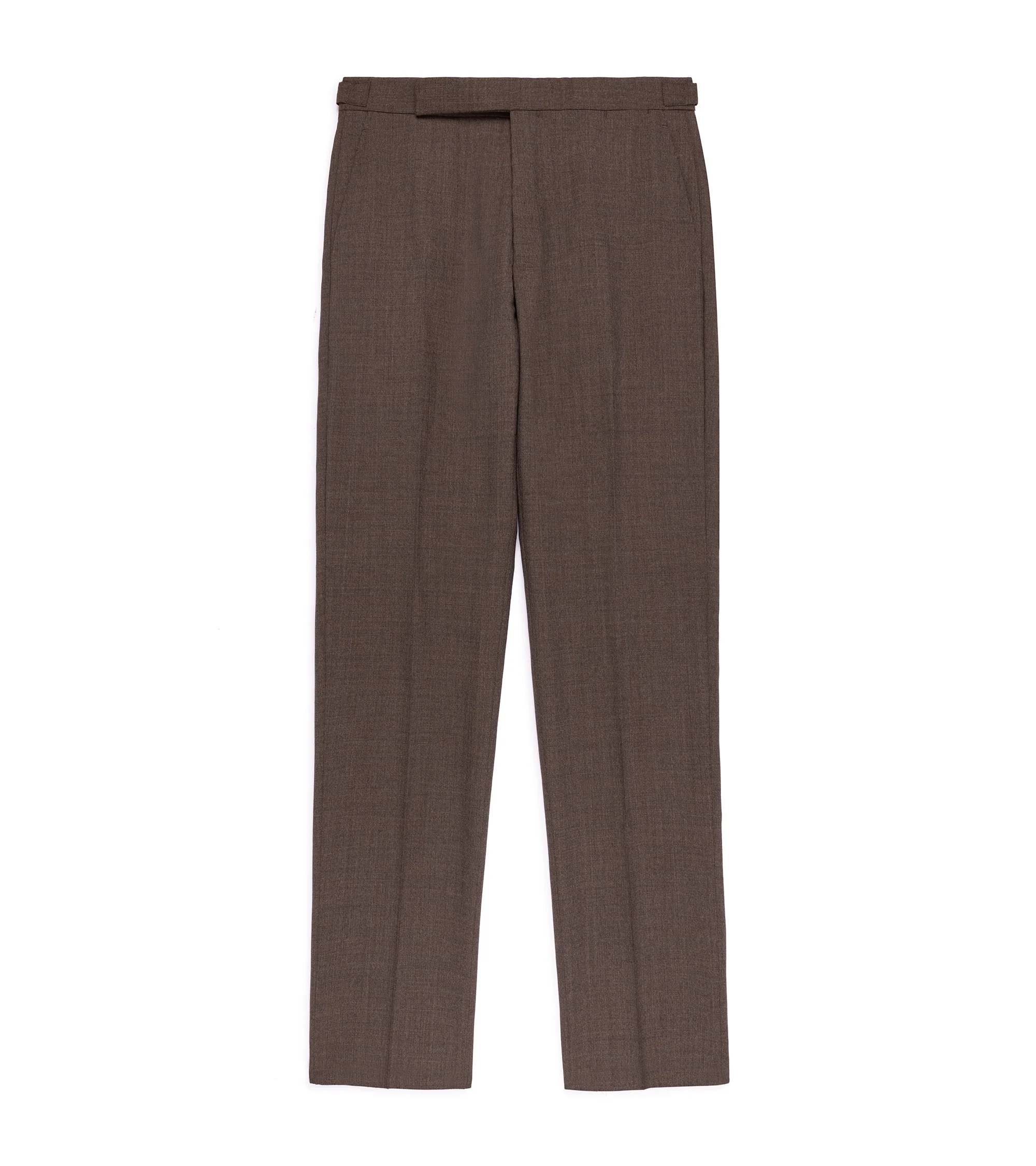 Caruso Aida 3-Ply Wool Canvas Suit: Brown - Image 2