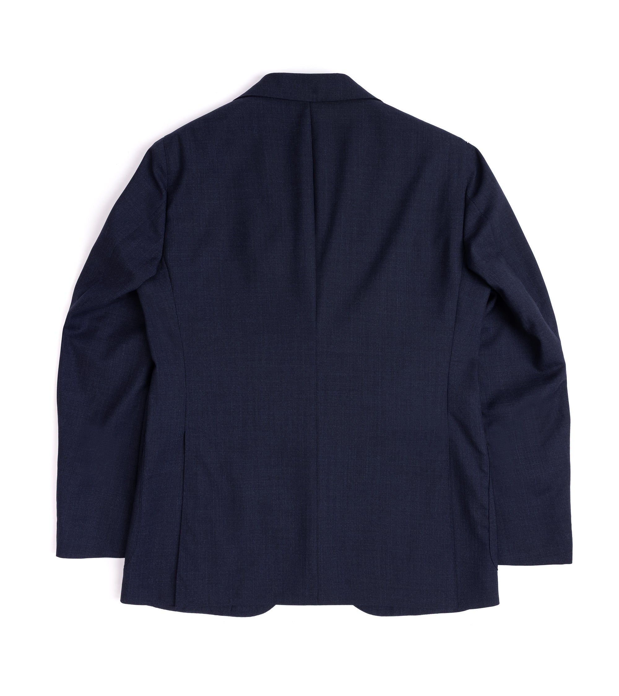 Caruso Aida 3-Ply Wool Canvas Suit: Navy - Image 3