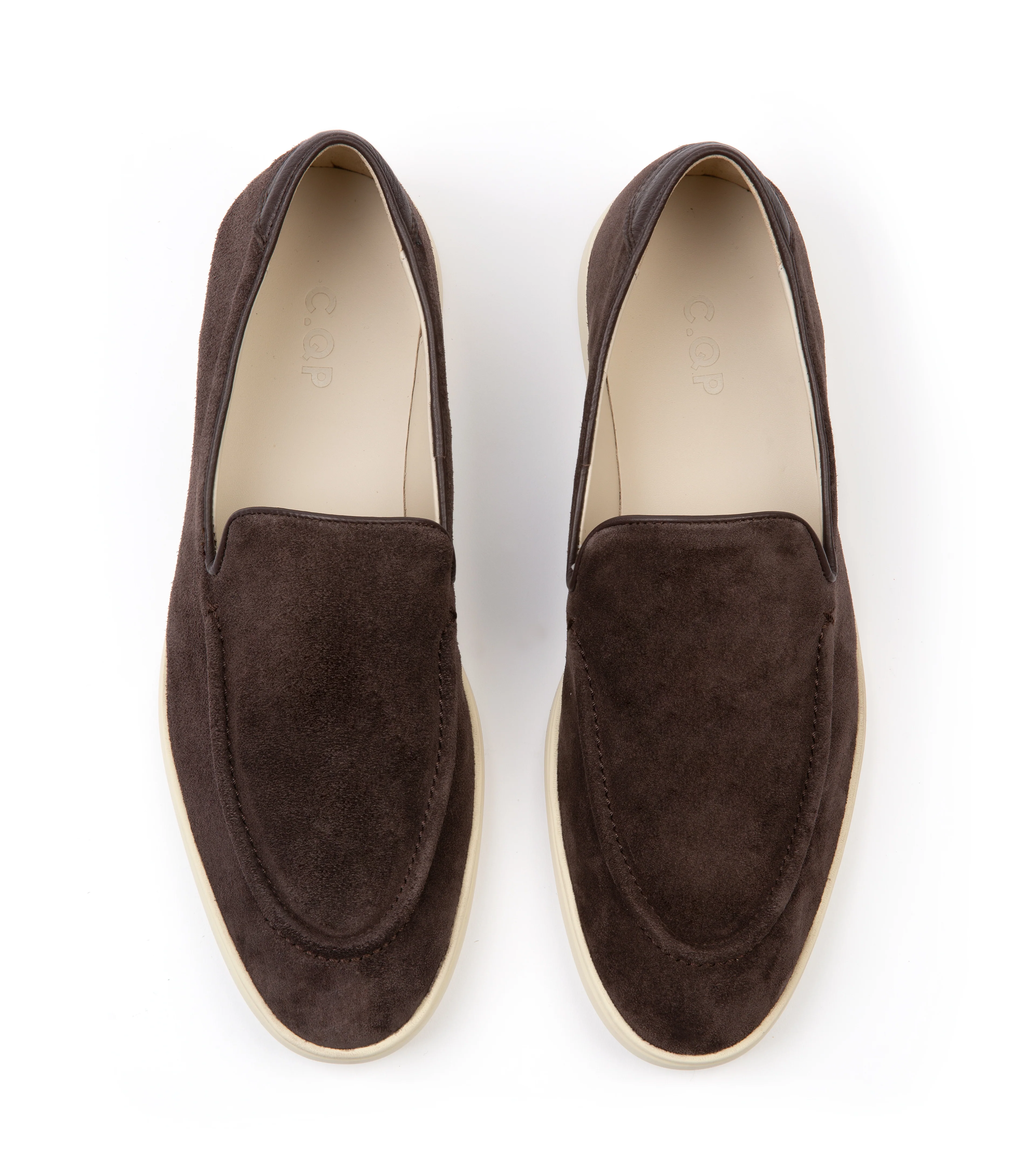 CQP Debonair Suede Slip-On Sneaker: Chocolate - Image 5