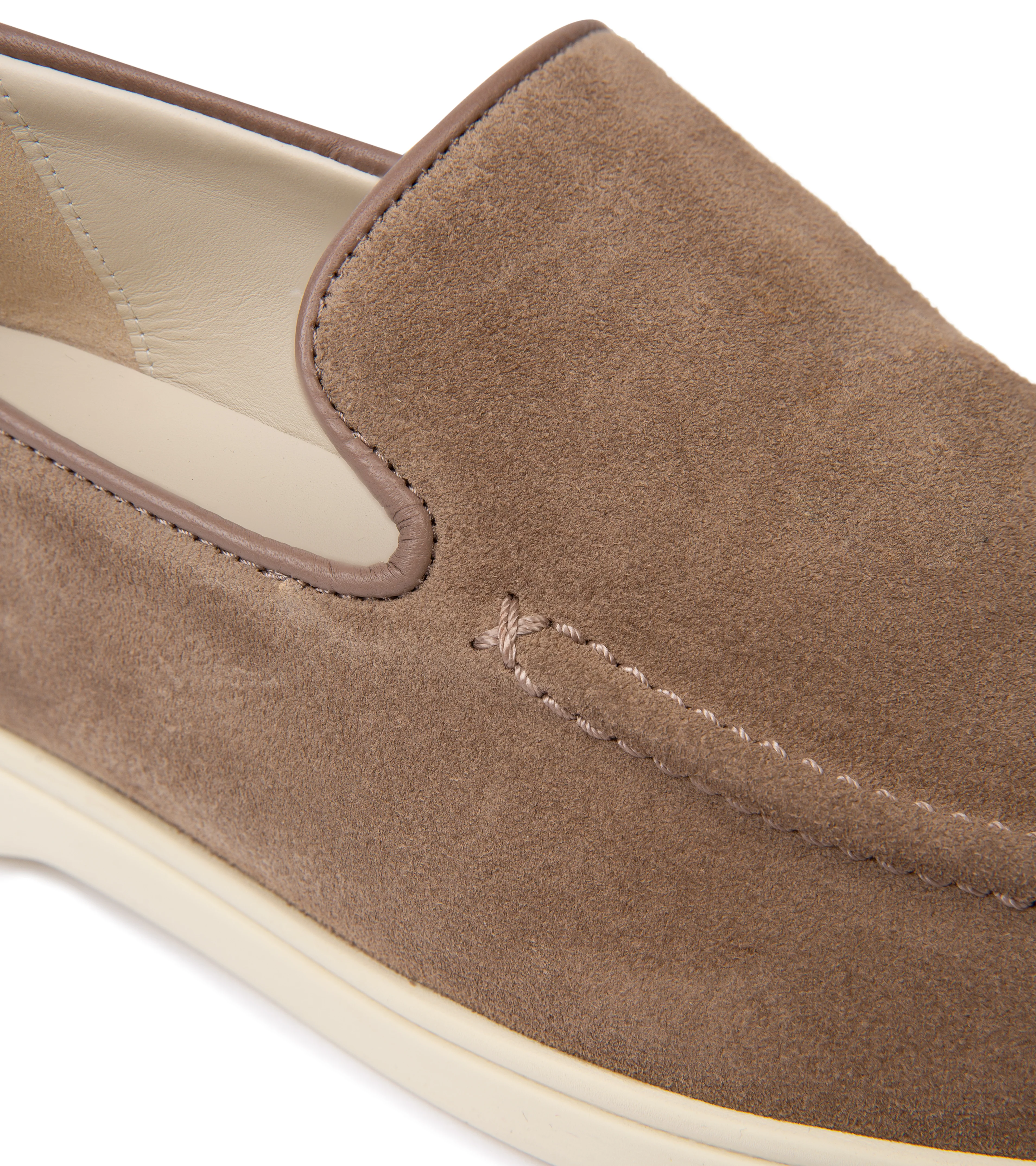 CQP Debonair Suede Slip-On Sneaker: Tabac - Image 2