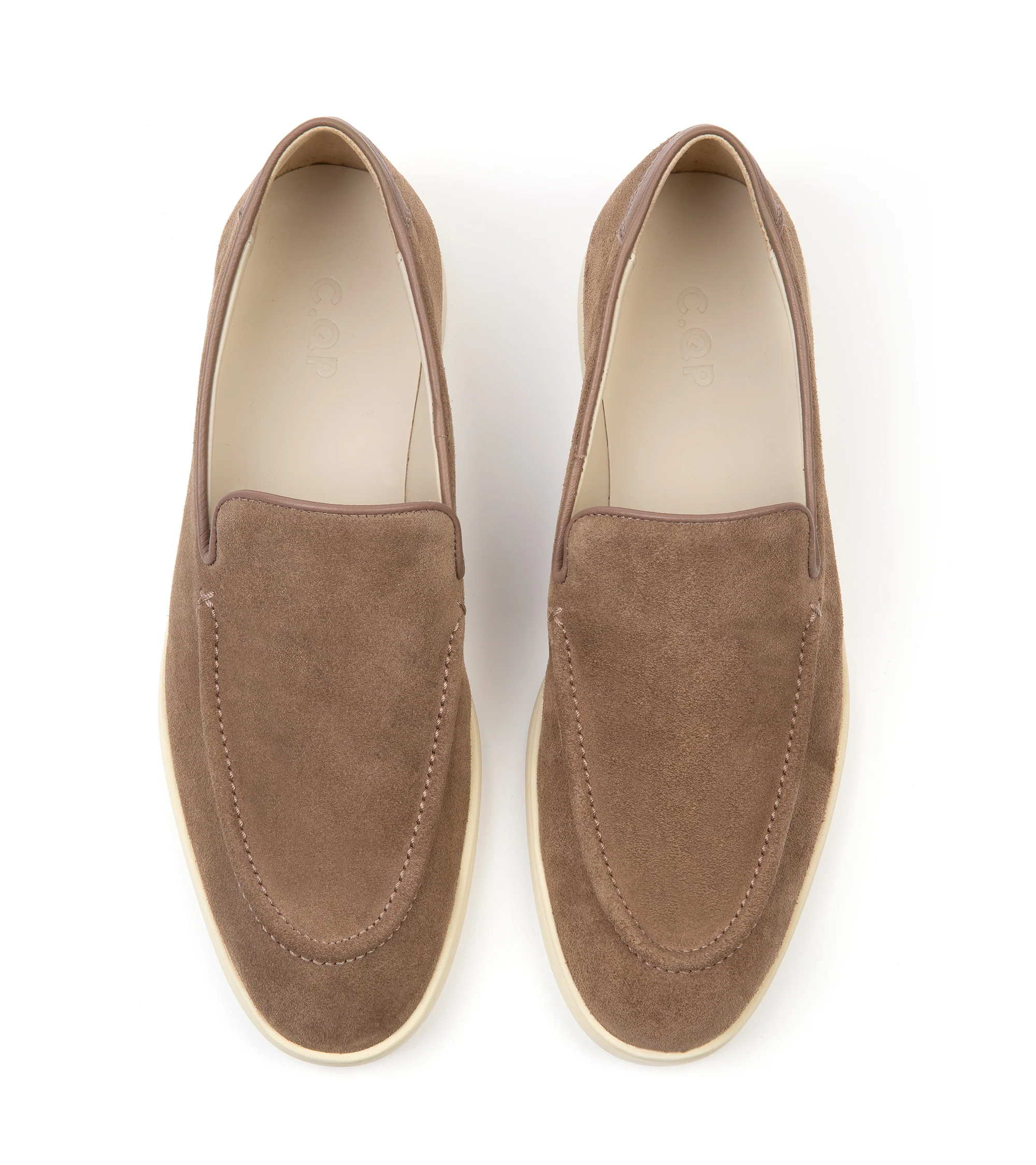 CQP Debonair Suede Slip-On Sneaker: Tabac - Image 5