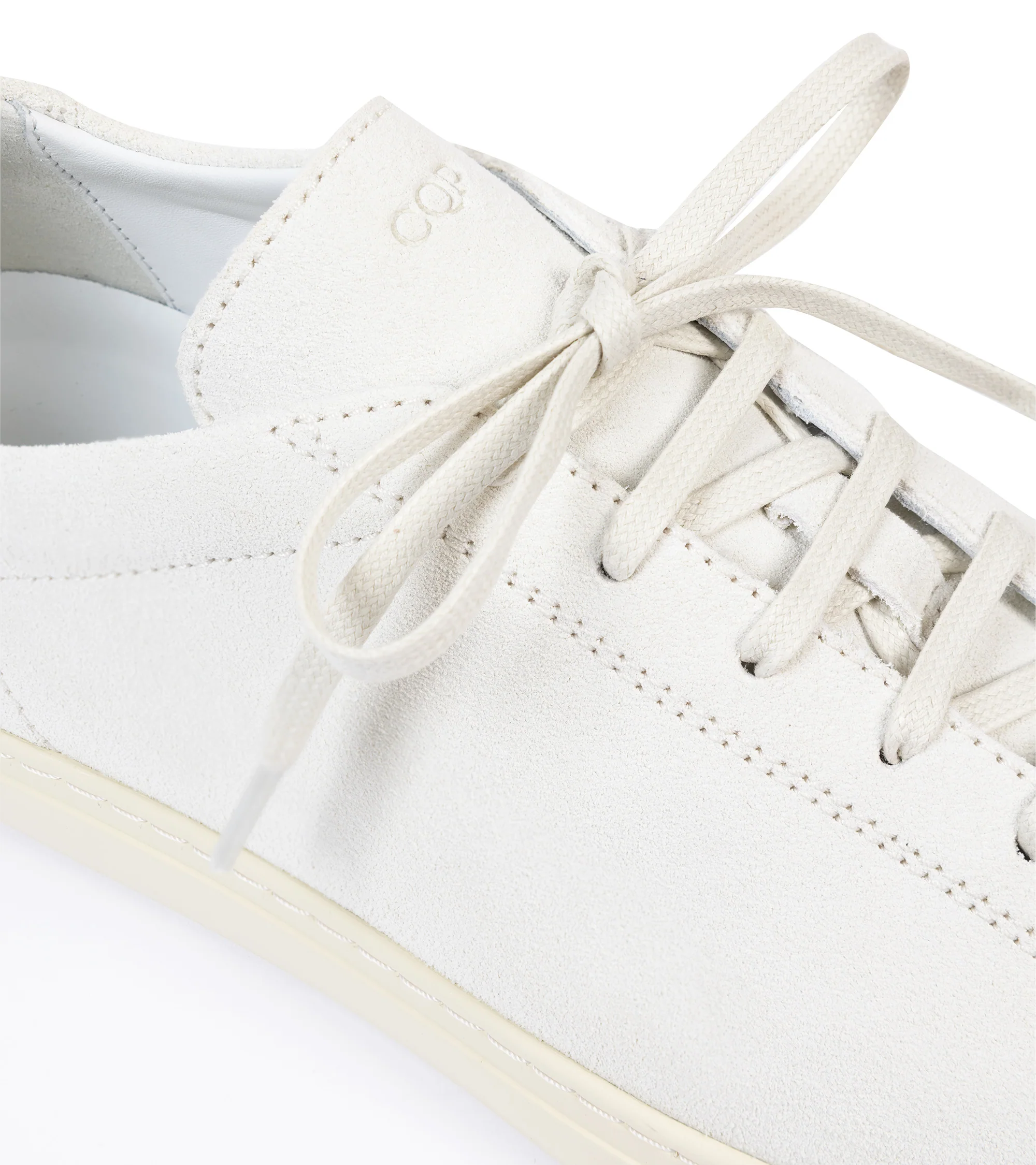 CQP Racquet Suede Sneaker: Off White - Image 4