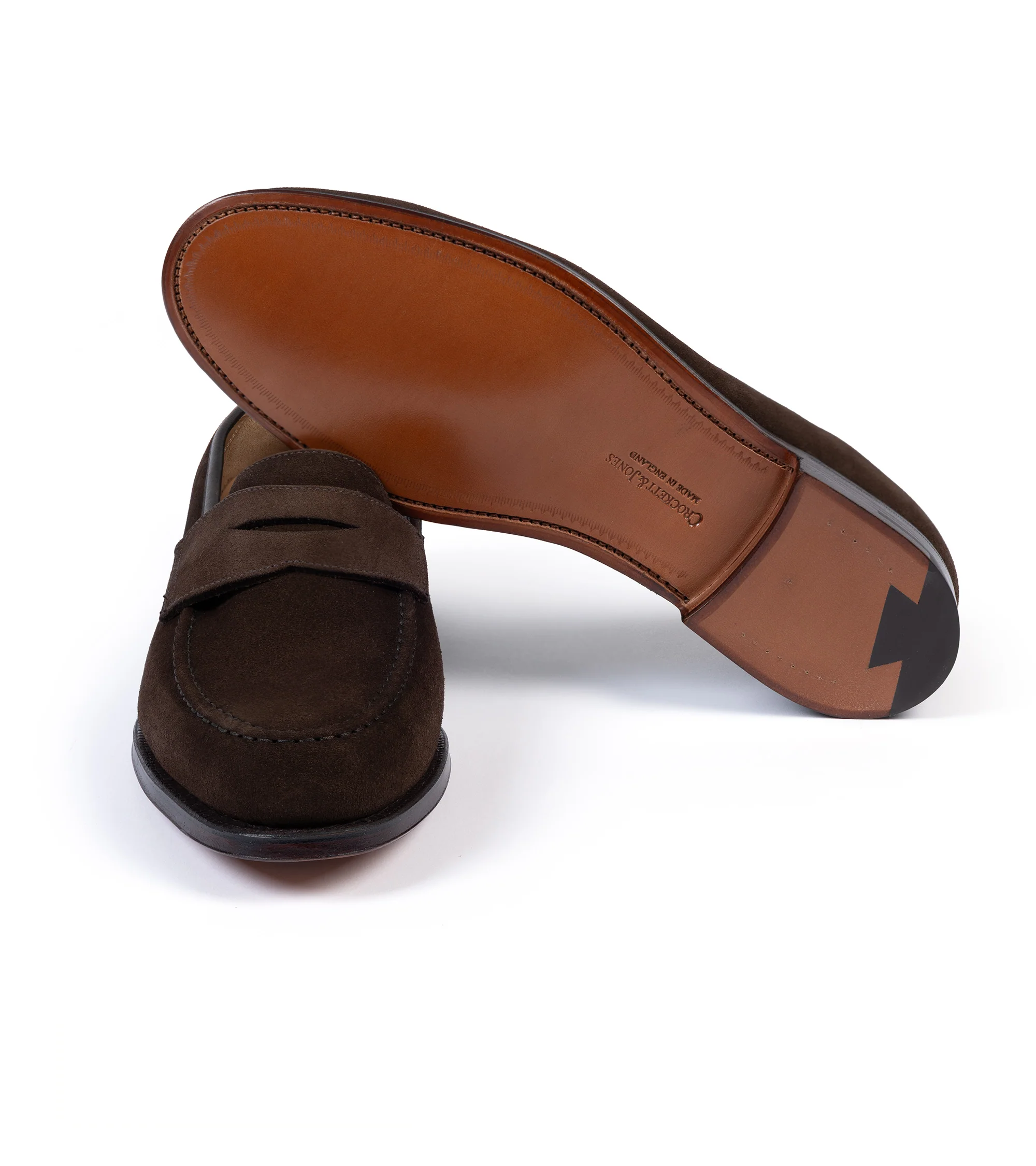 Crockett & Jones Boston Loafer: Dark Brown Suede - Image 2