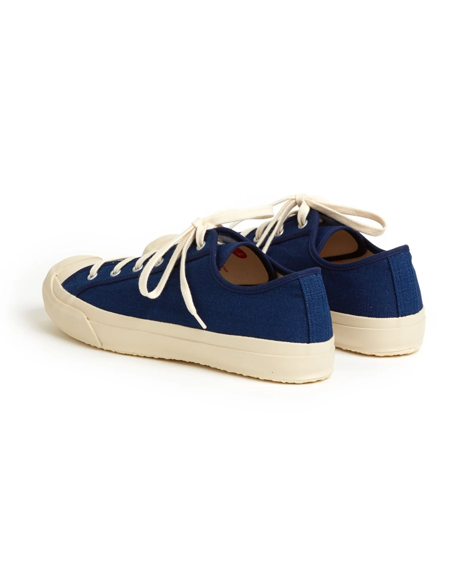 Doek Court Canvas Sneaker: Indigo - Image 3