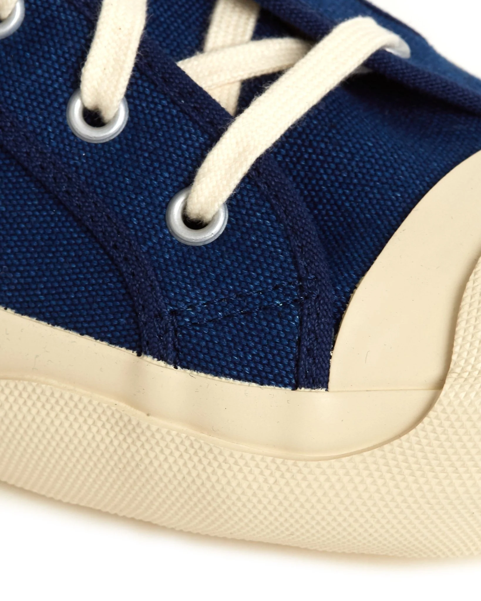 Doek Court Canvas Sneaker: Indigo - Image 5