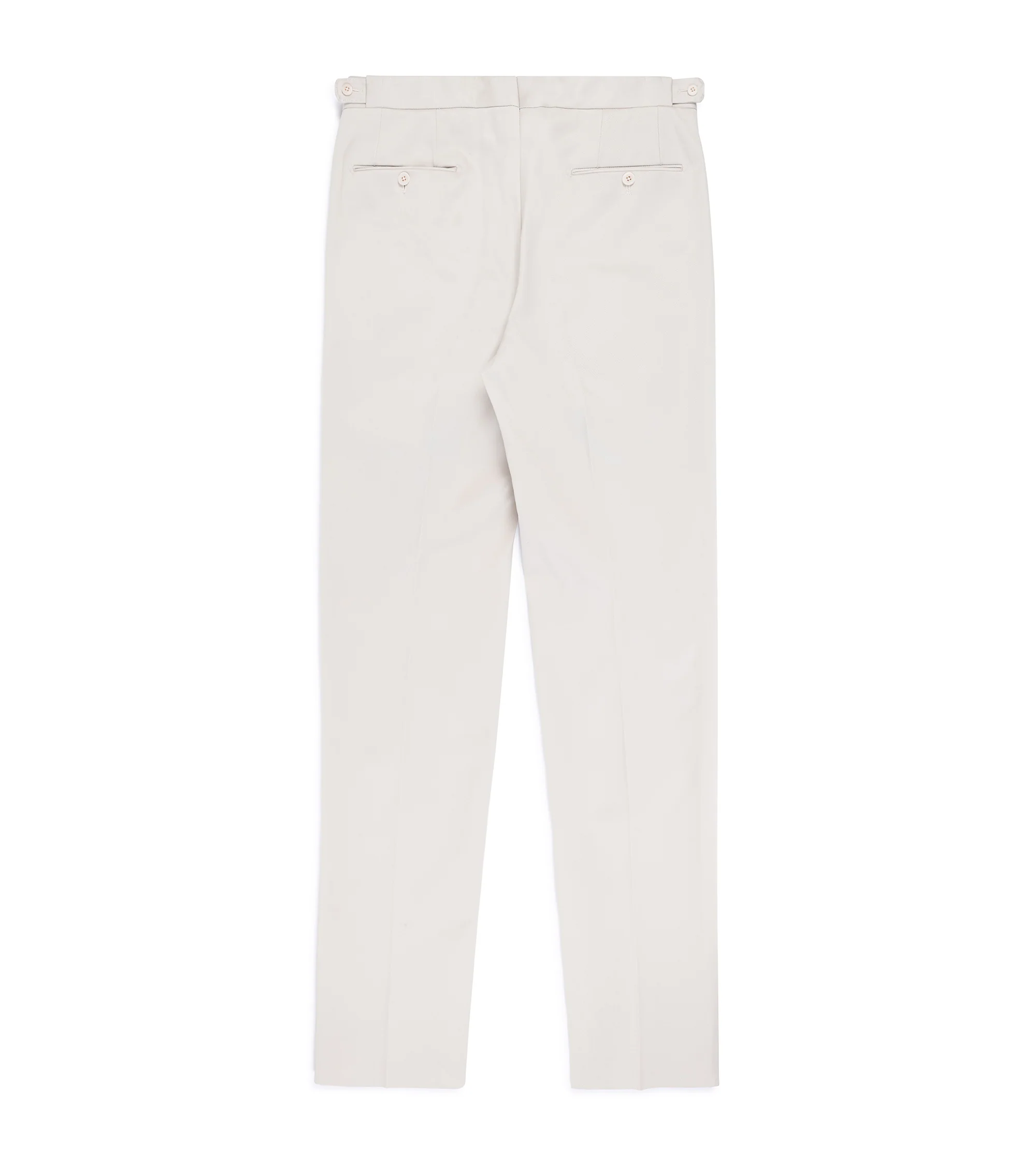 Echizenya for Trunk Heavy West Point Cotton Twill Chino Trousers: Stone - Image 2
