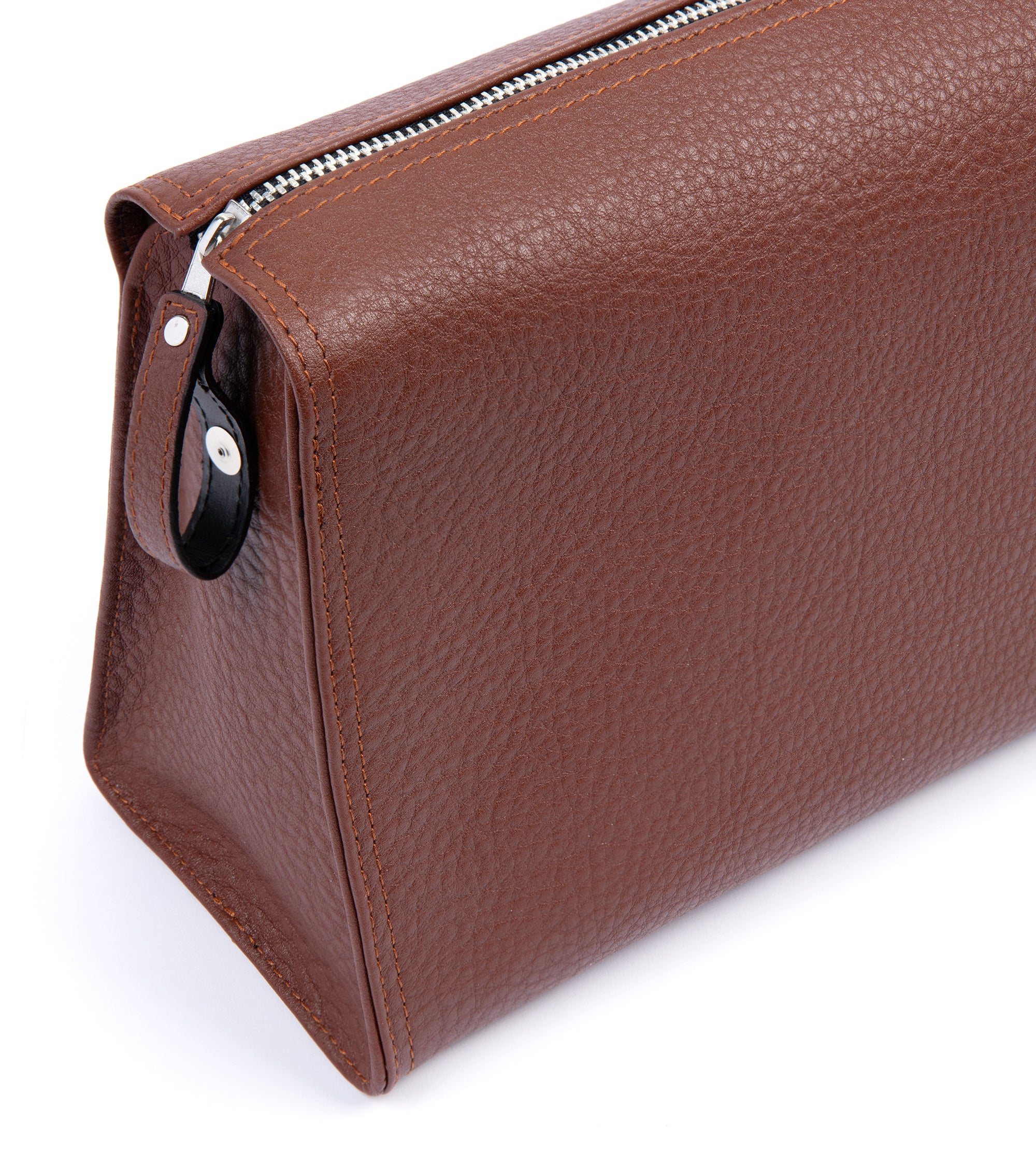 F. Hammann Leather Wash Bag: Tan - Image 4