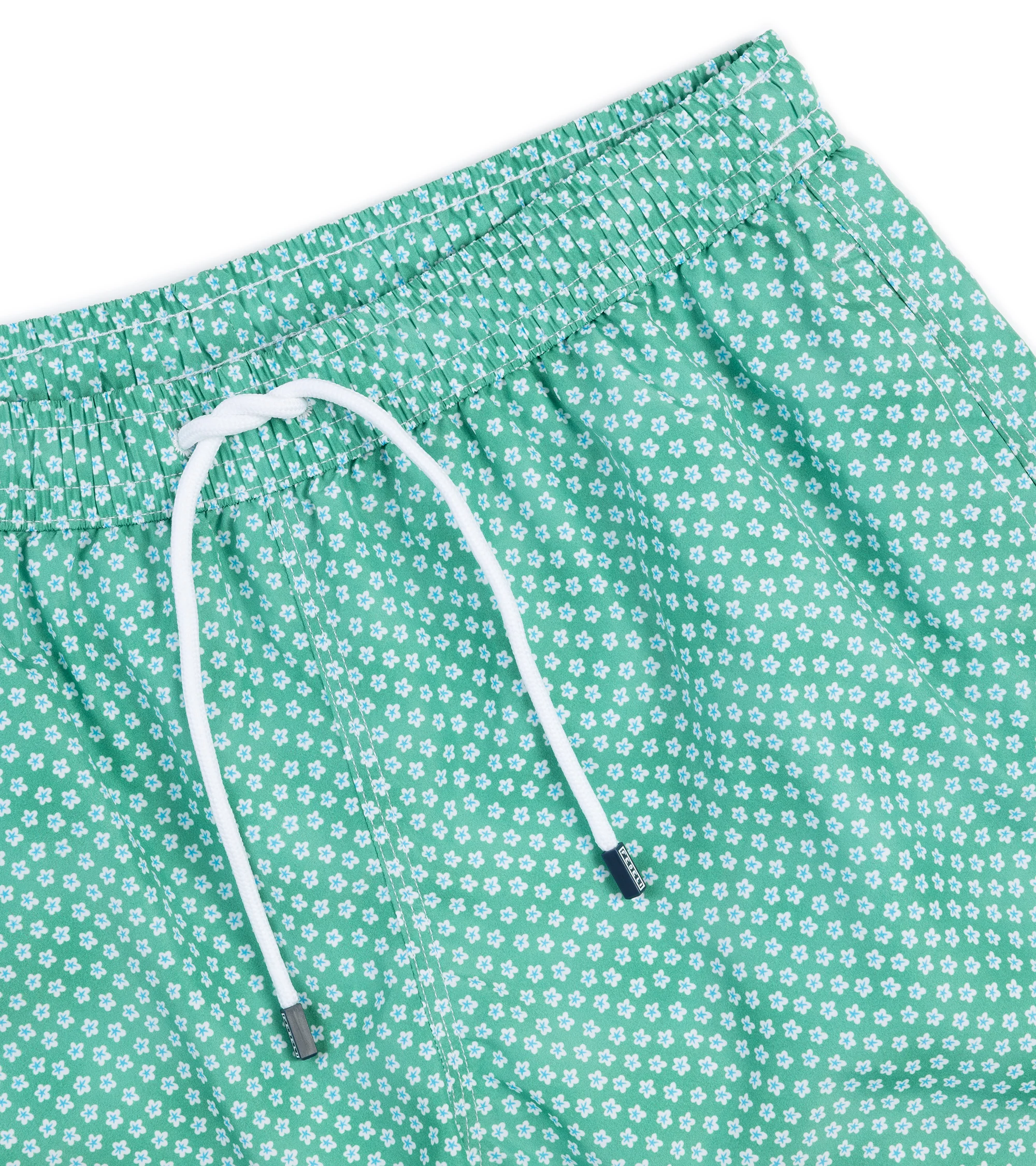 Fedeli Madeira Airstop Floral Swim Trunks: Sea Green - Image 3