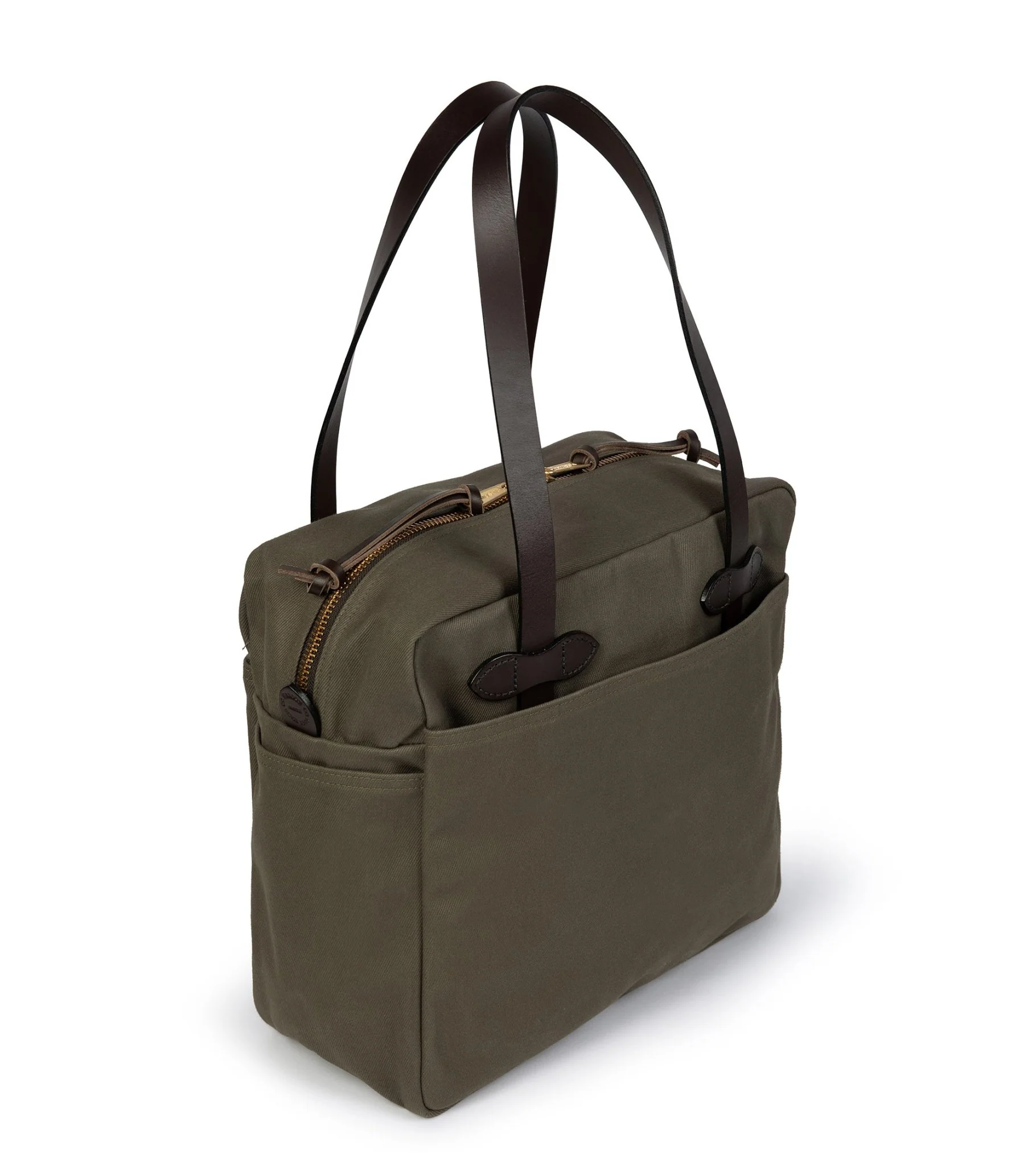 Filson Rugged Twill Zip Tote Bag: Otter Green - Image 2