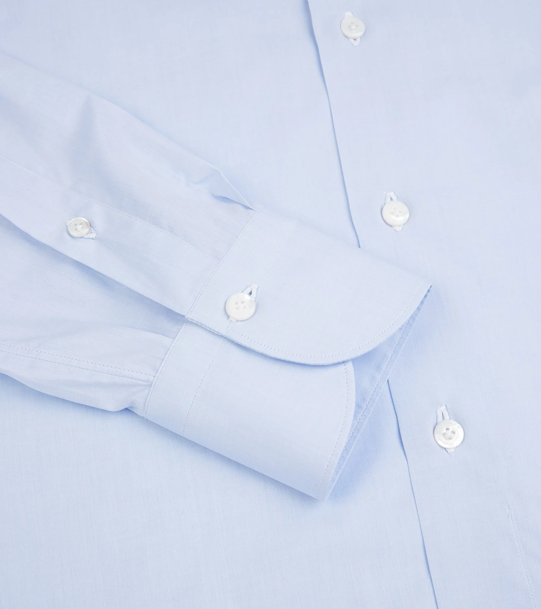 Finamore Milano Eduardo 170 Giza Cotton Formal Shirt: Blue - Image 5