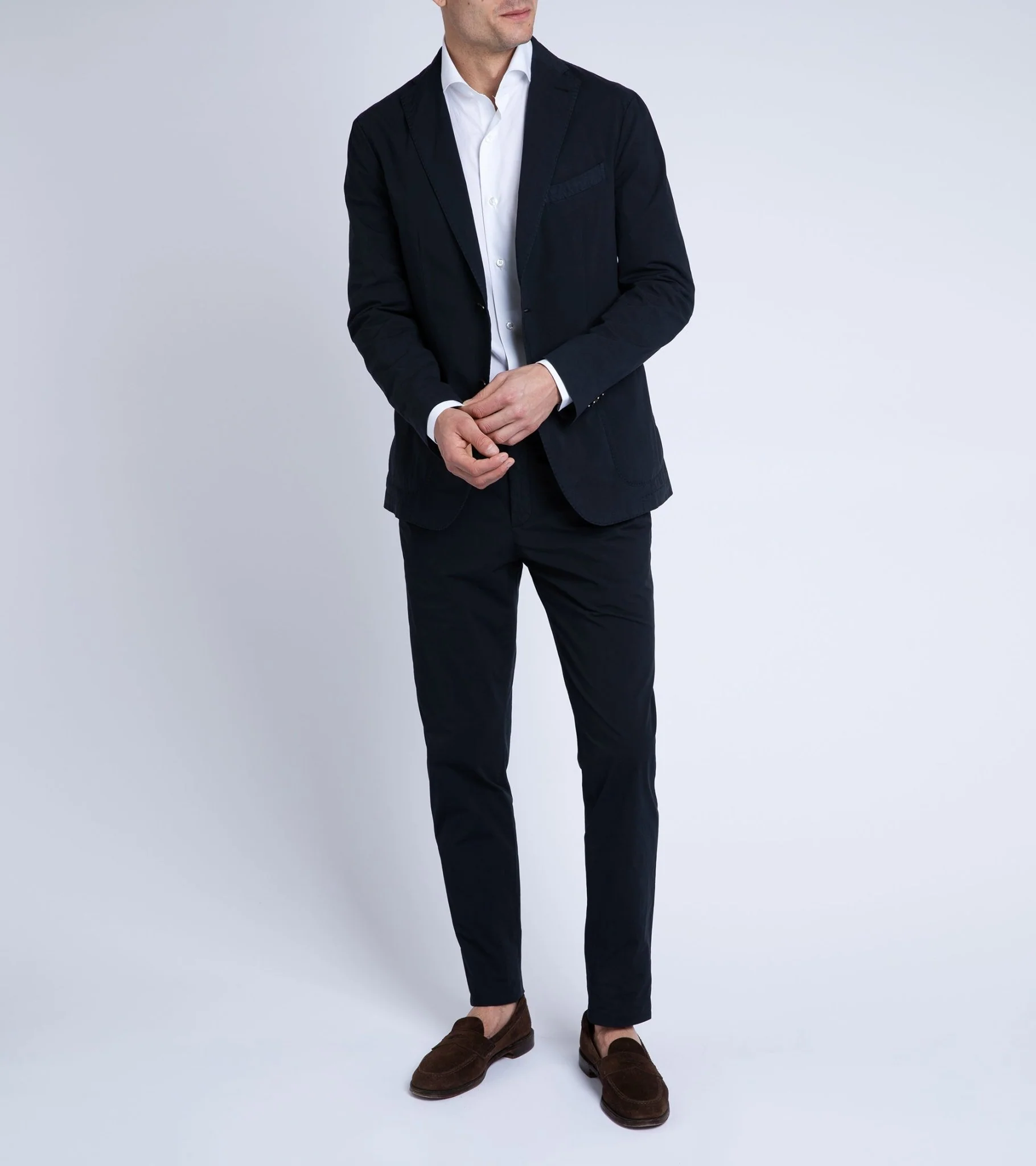 Finamore Milano Eduardo 170 Giza Cotton Formal Shirt: White - Image 7