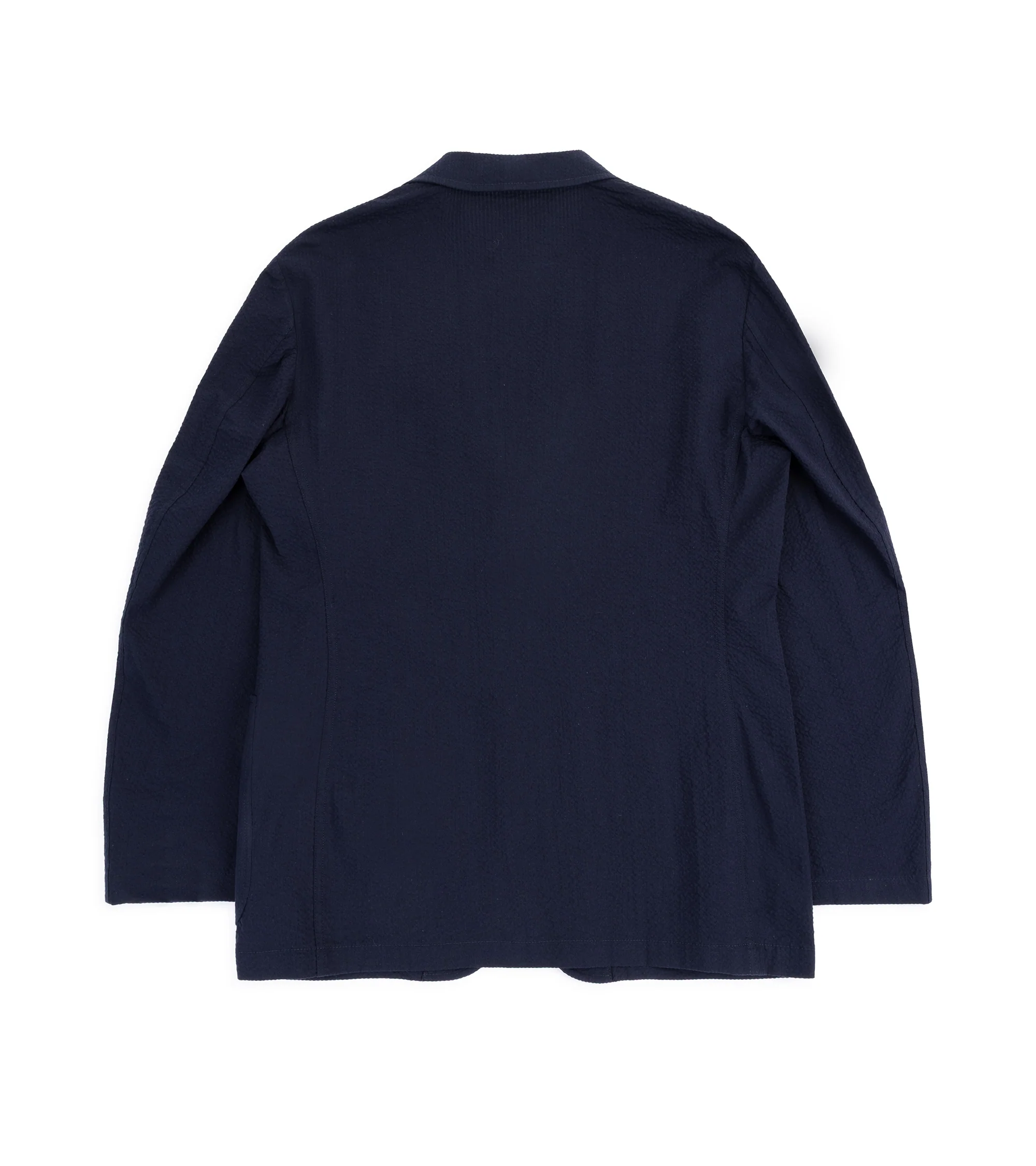 Gitman Vintage Cotton Seersucker Simple Jacket: Navy - Image 2