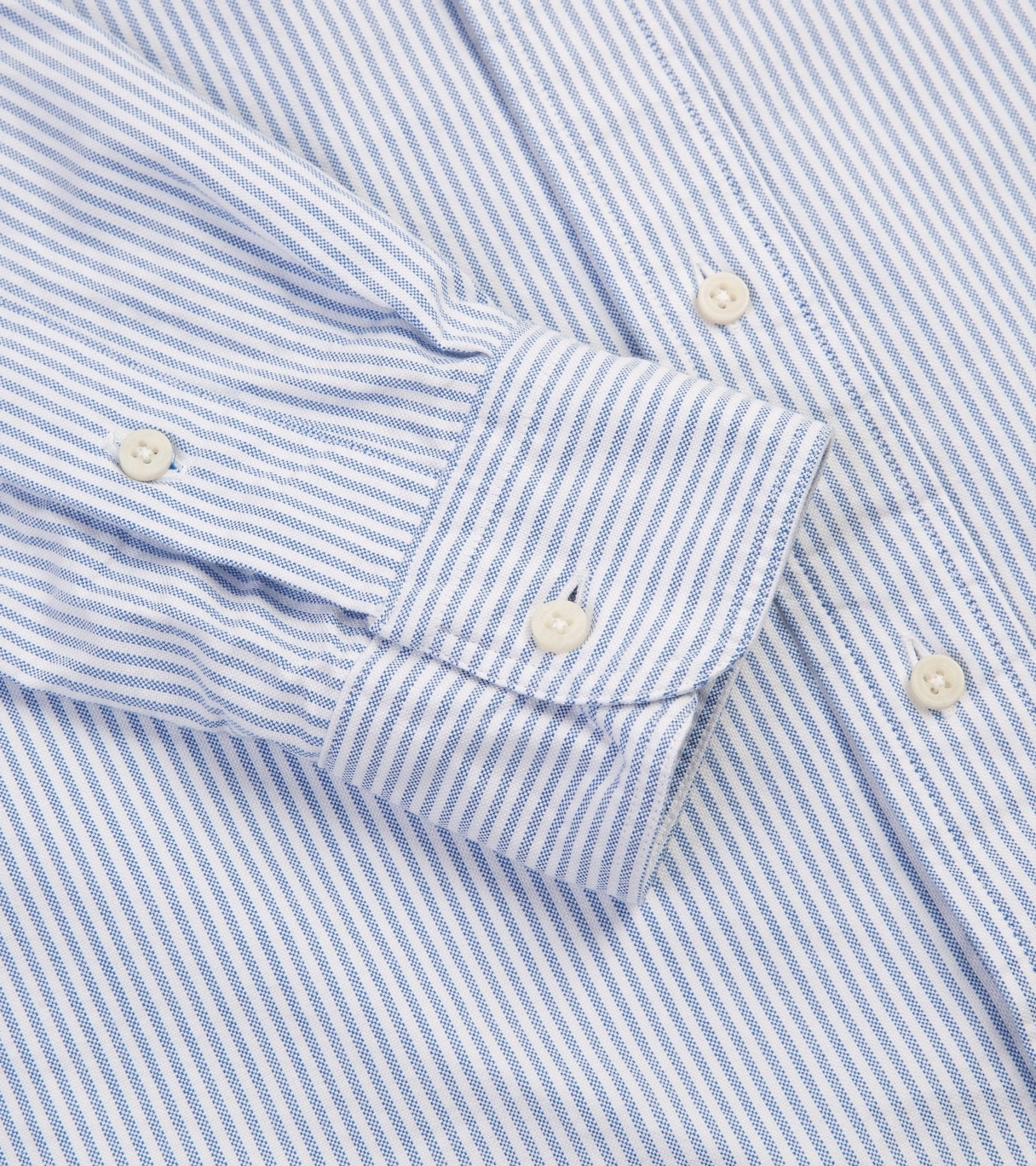 Gitman Vintage Oxford Shirt: Blue Stripe - Image 4