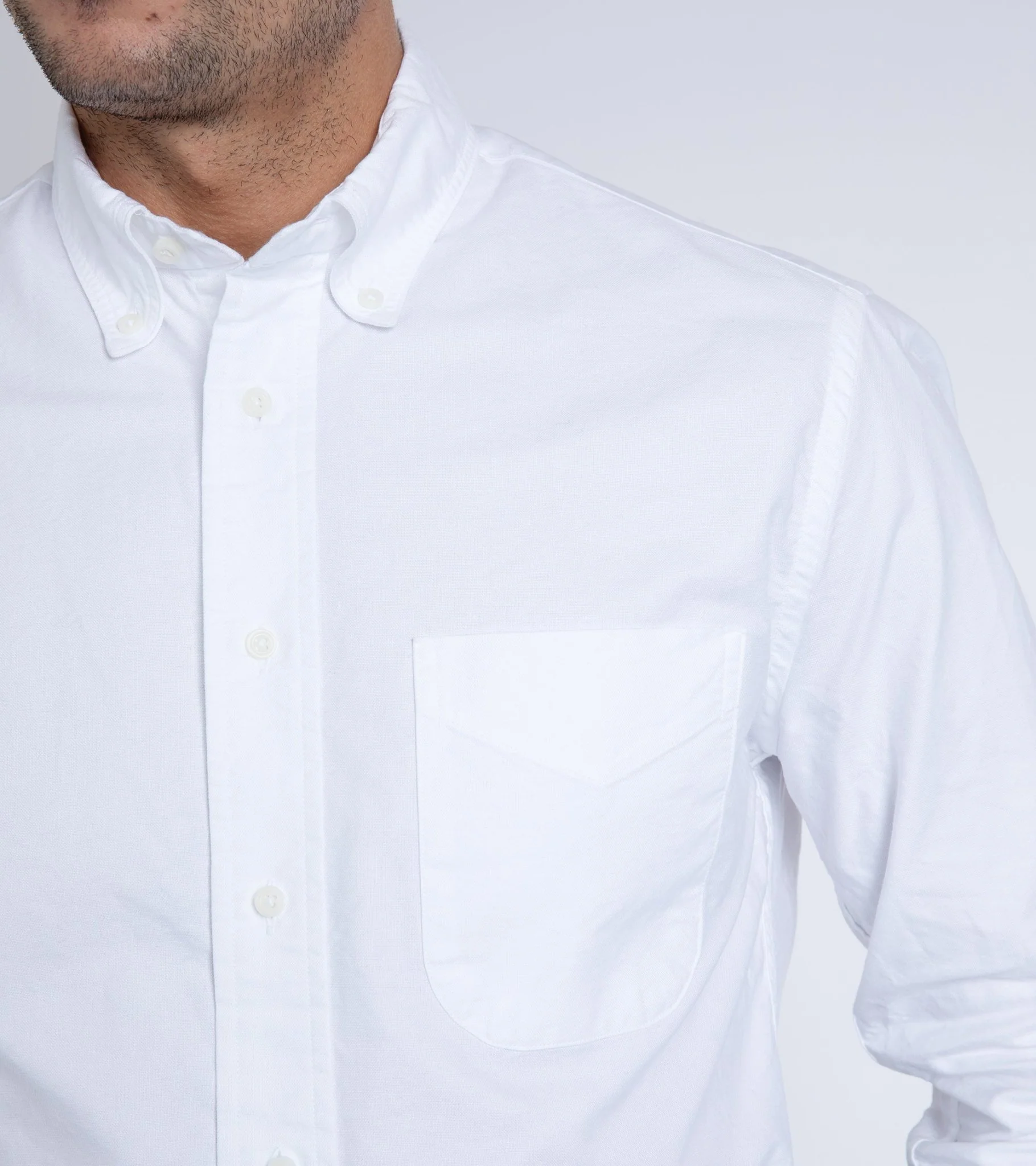 Gitman Vintage Oxford Shirt: White - Image 6