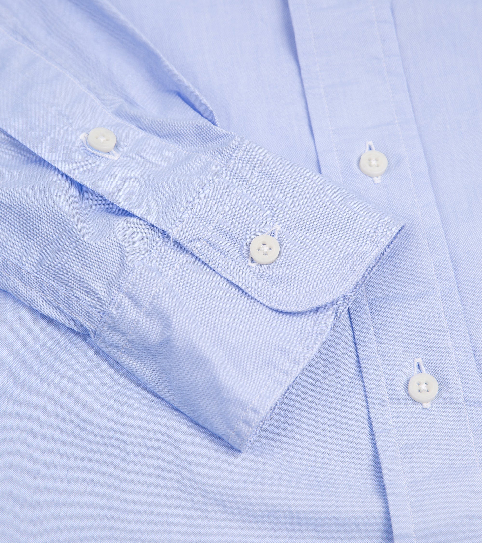 Gitman Vintage Zephyr Cotton Shirt: Blue - Image 4