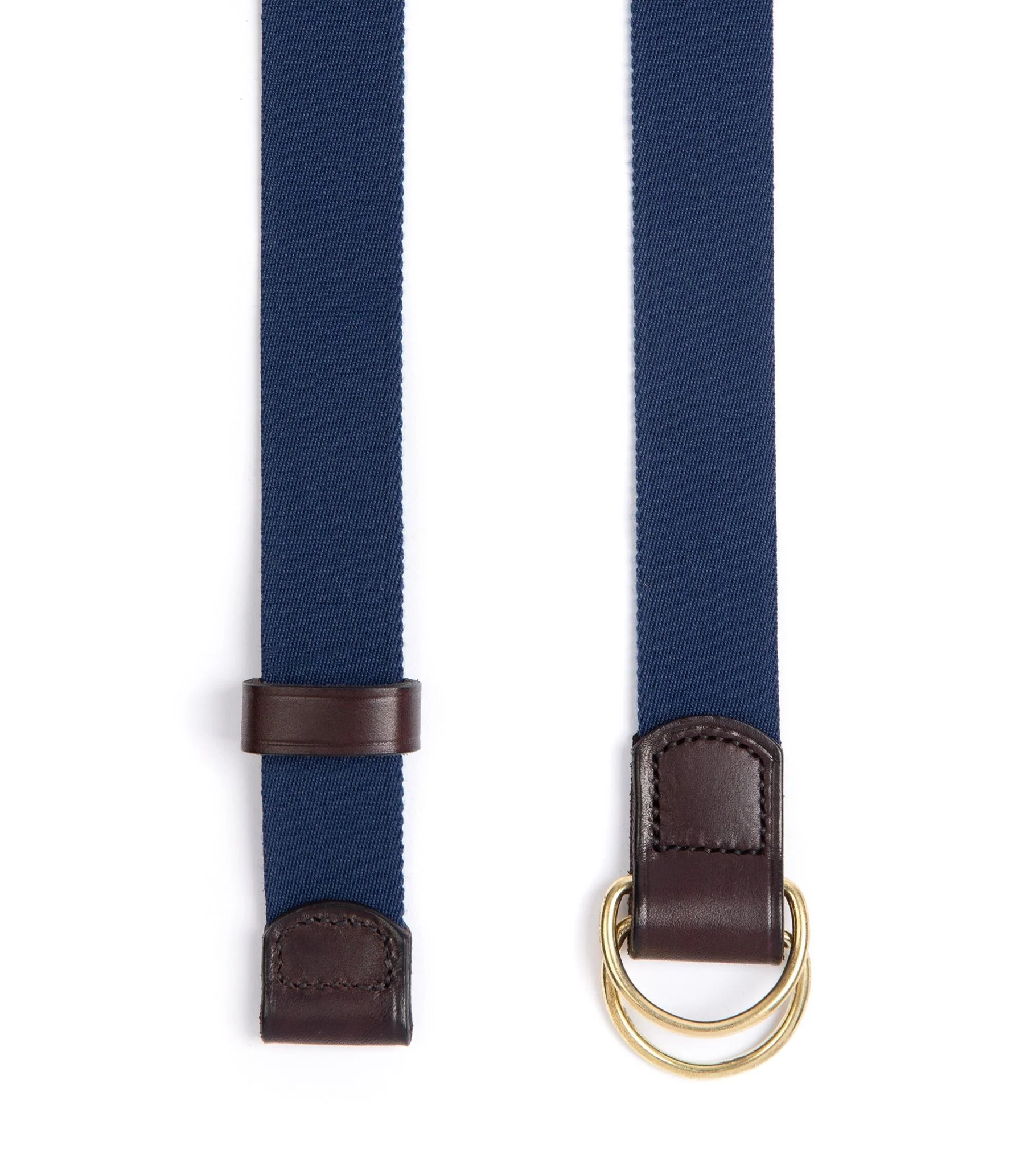 Hardy & Parsons D-Ring Canvas Belt: Navy - Image 2