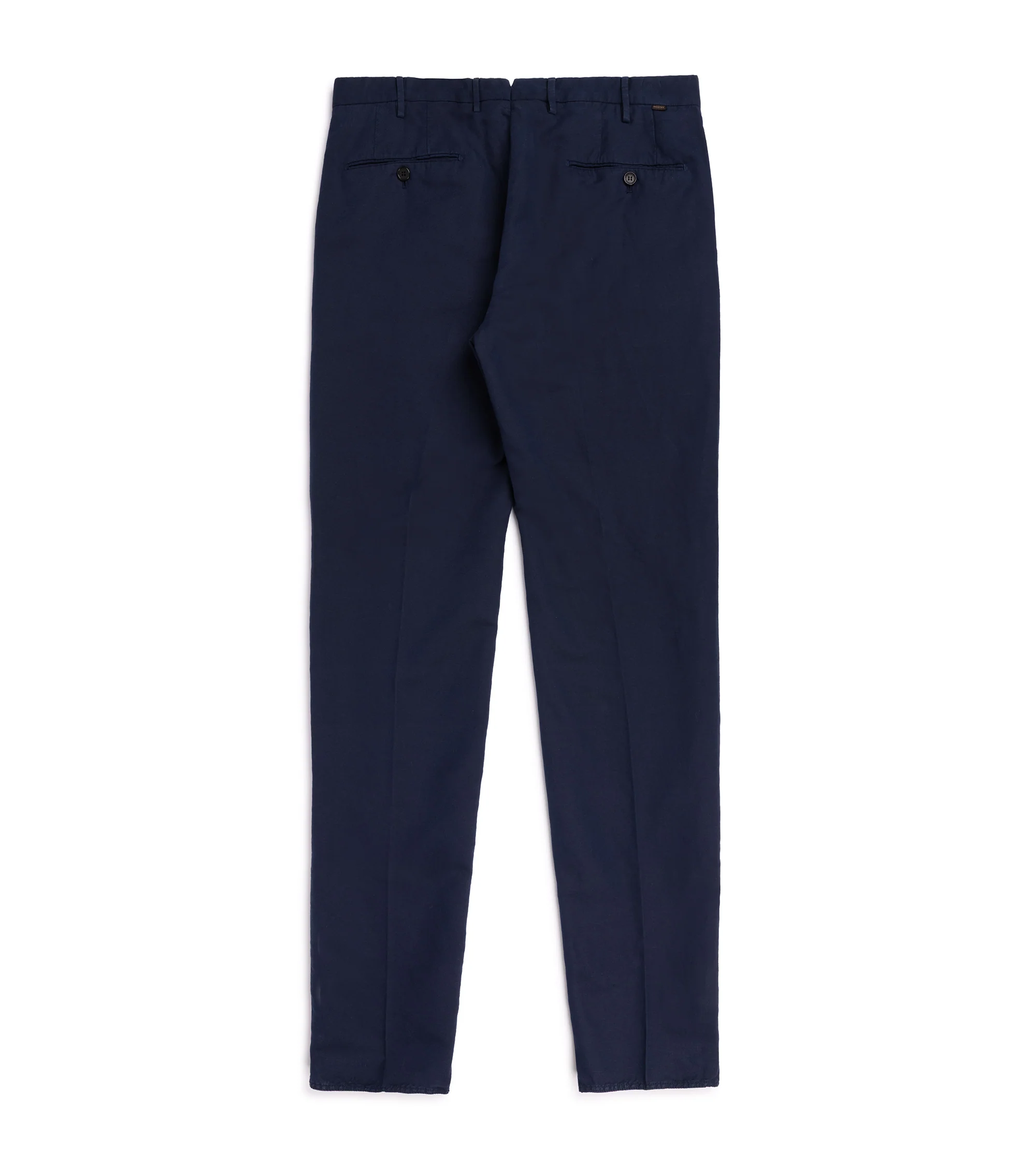 Incotex Regular Fit Chinolino Cotton Linen Trousers: Navy - Image 3