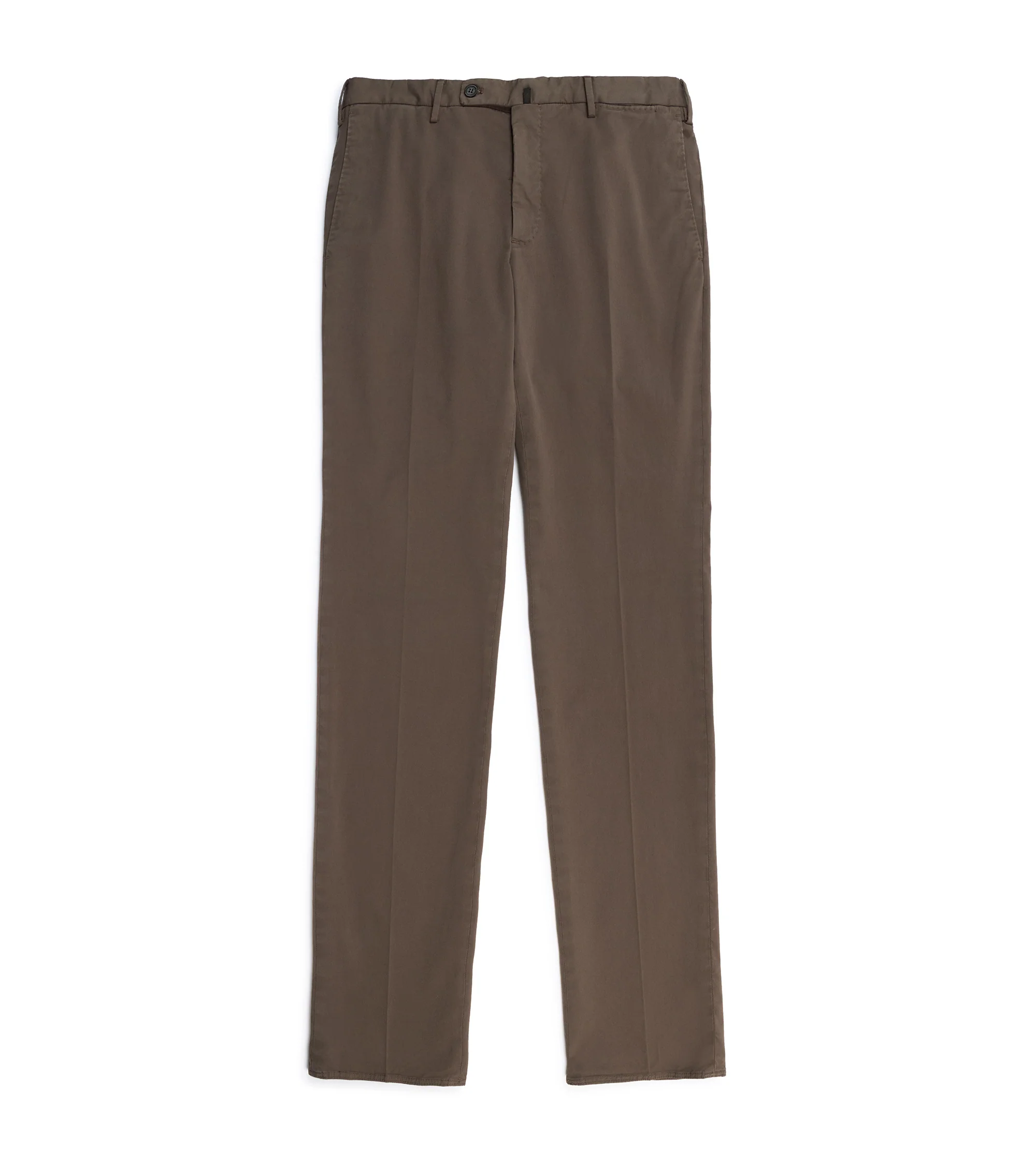 Incotex Regular Fit Royal Batavia Cotton Trousers: Brown