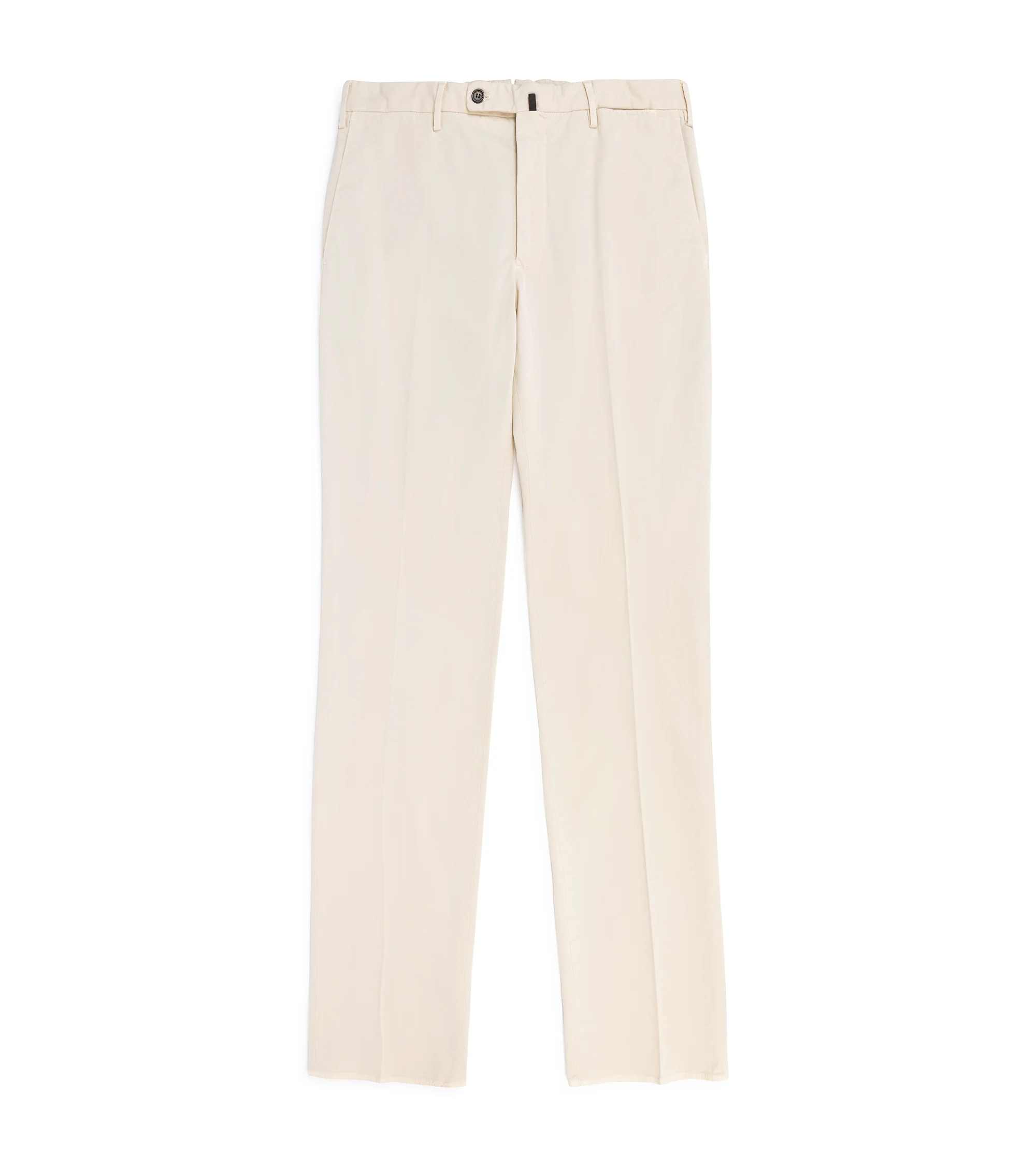Incotex Regular Fit Royal Batavia Cotton Trousers: Cream