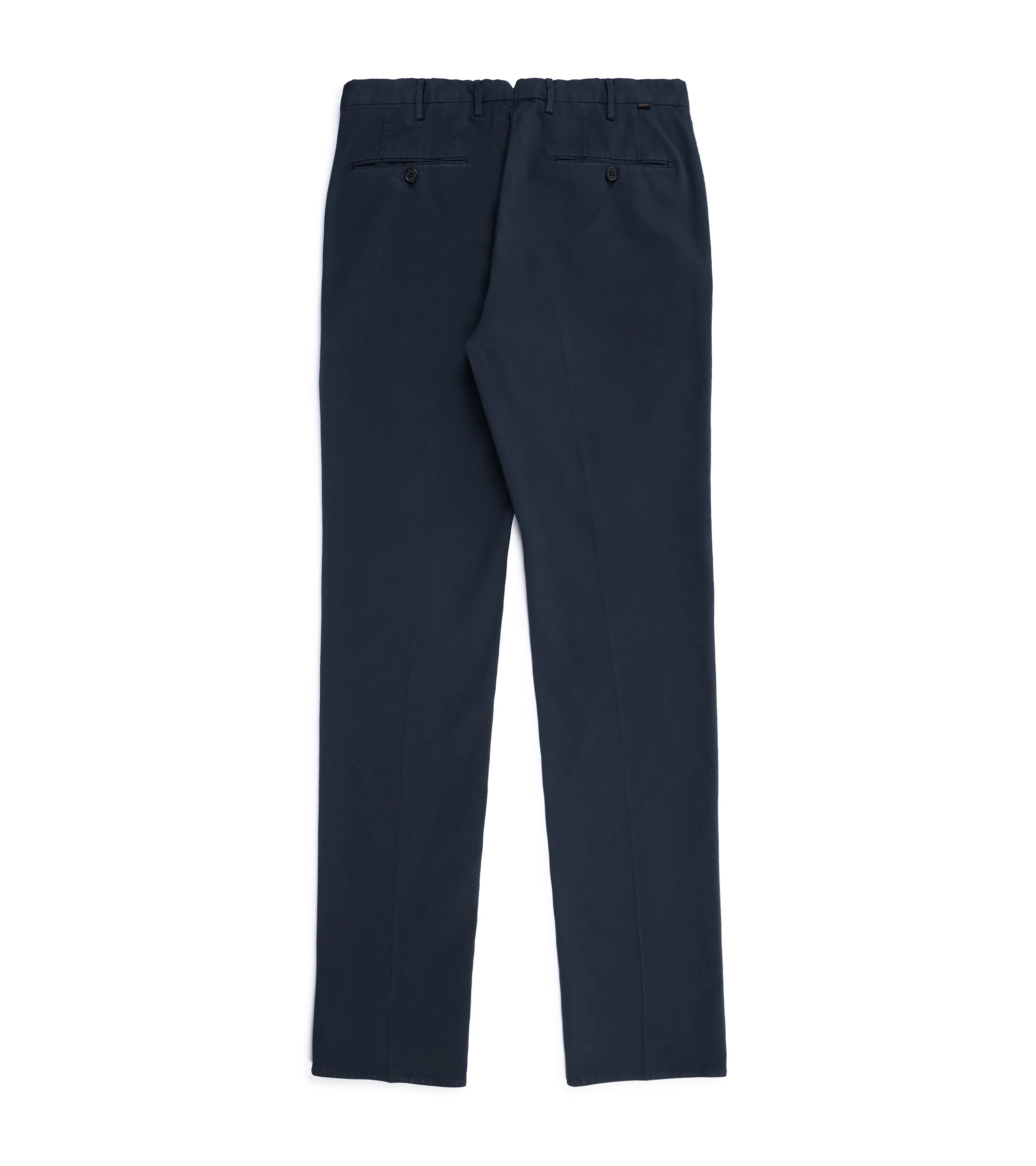Incotex Regular Fit Royal Batavia Cotton Trousers: Navy - Image 2