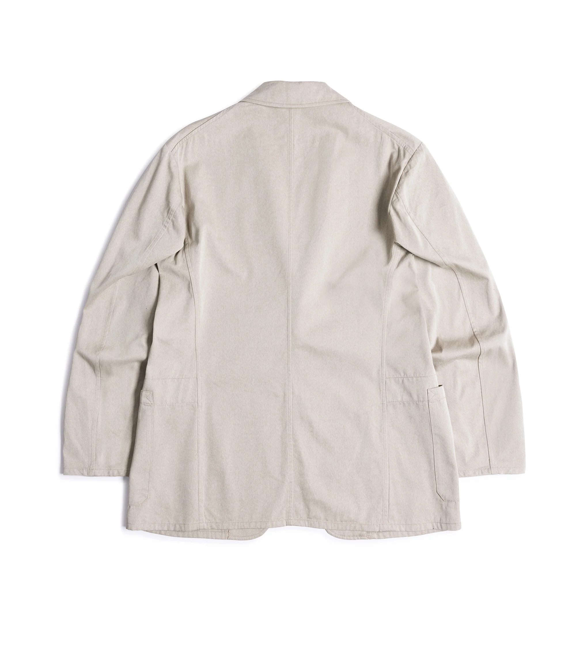 Kaptain Sunshine Cotton Gabardine Take Easy Jacket: Taupe - Image 3