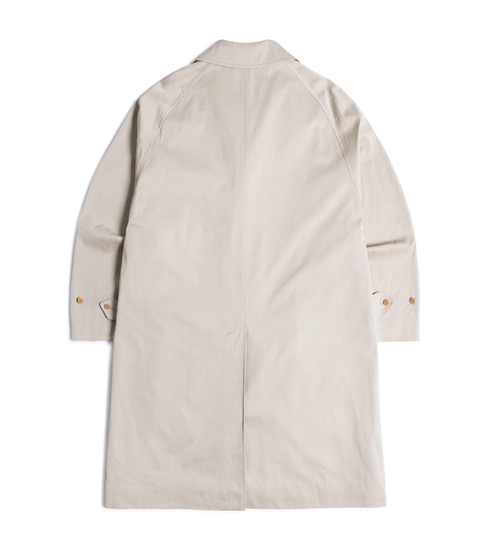 Kaptain Sunshine Cotton Gabardine Walker Coat: Taupe - Image 4