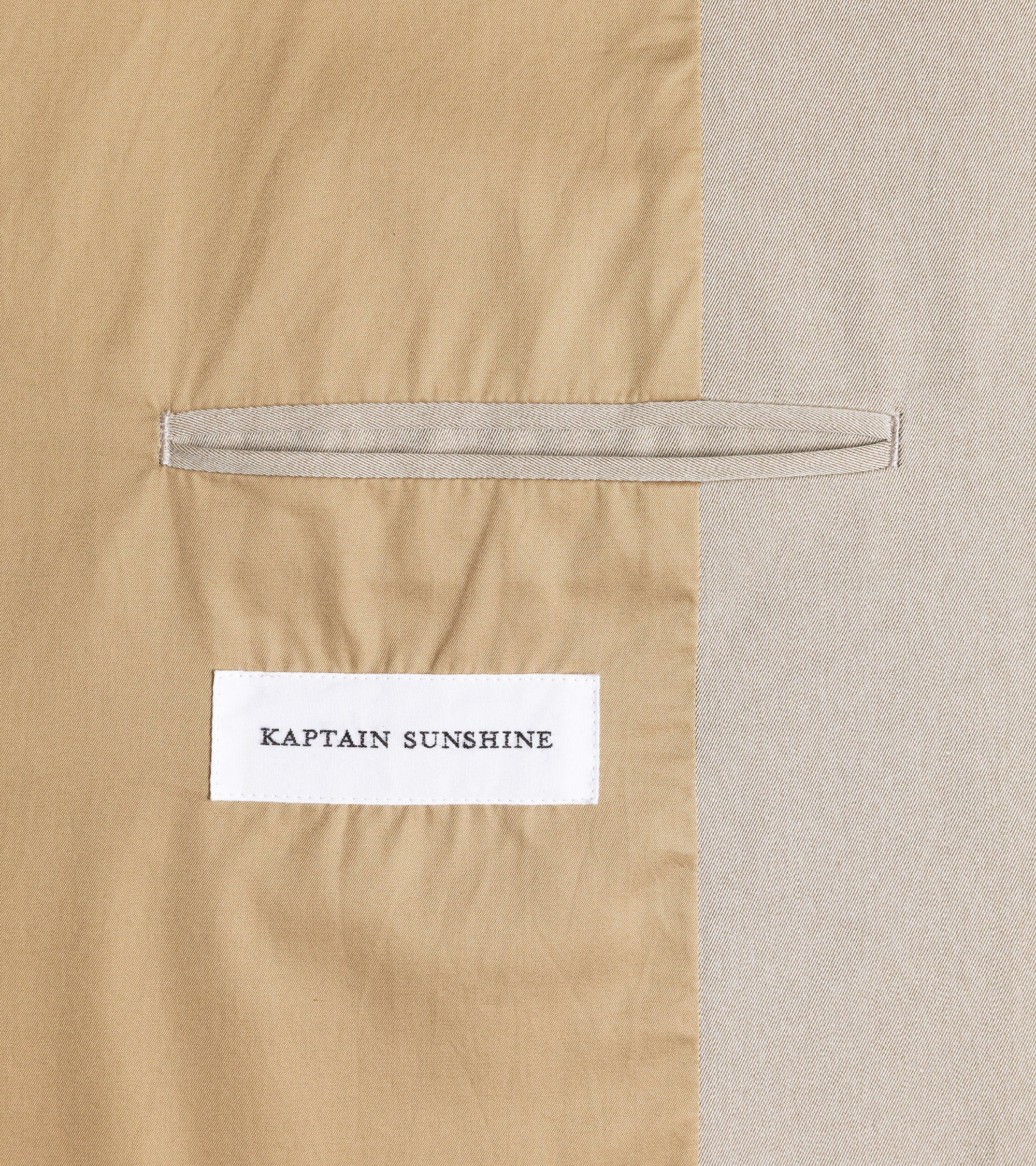 Kaptain Sunshine Cotton Gabardine Walker Coat: Taupe - Image 7