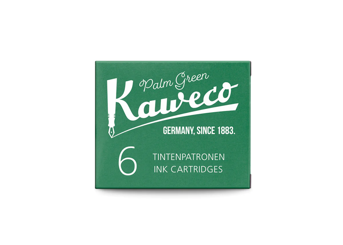 Kaweco Ink Cartridges: Palm Green (x6)