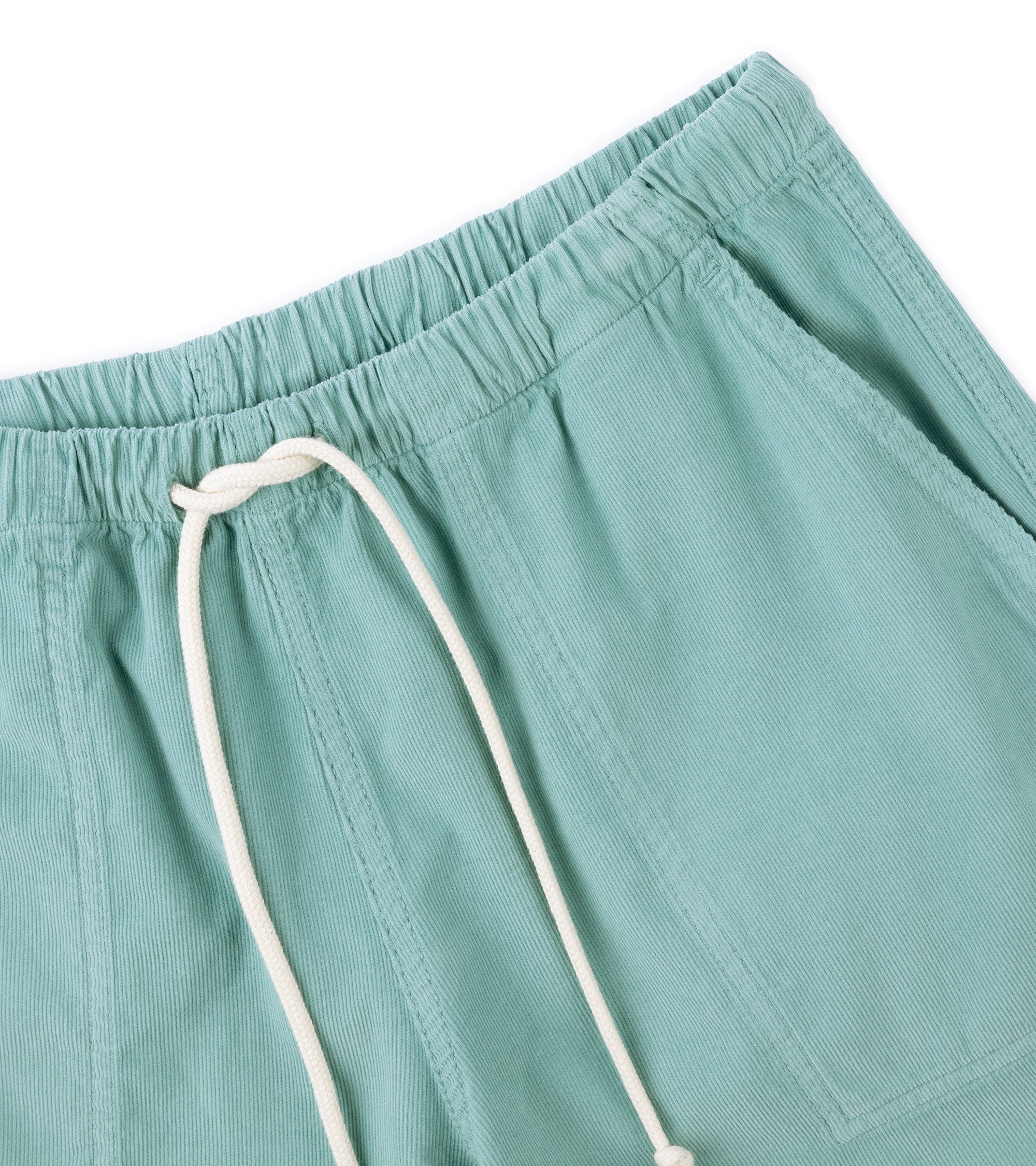 La Paz Formigal Baby Cord Beach Shorts: Green - Image 2