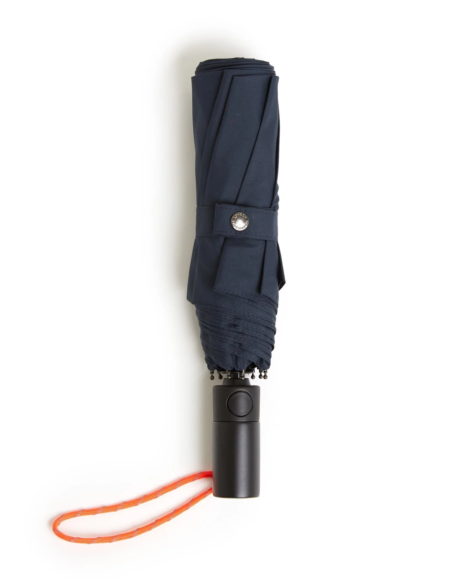 London Undercover Auto Push Button Compact Umbrella: Navy - Image 2