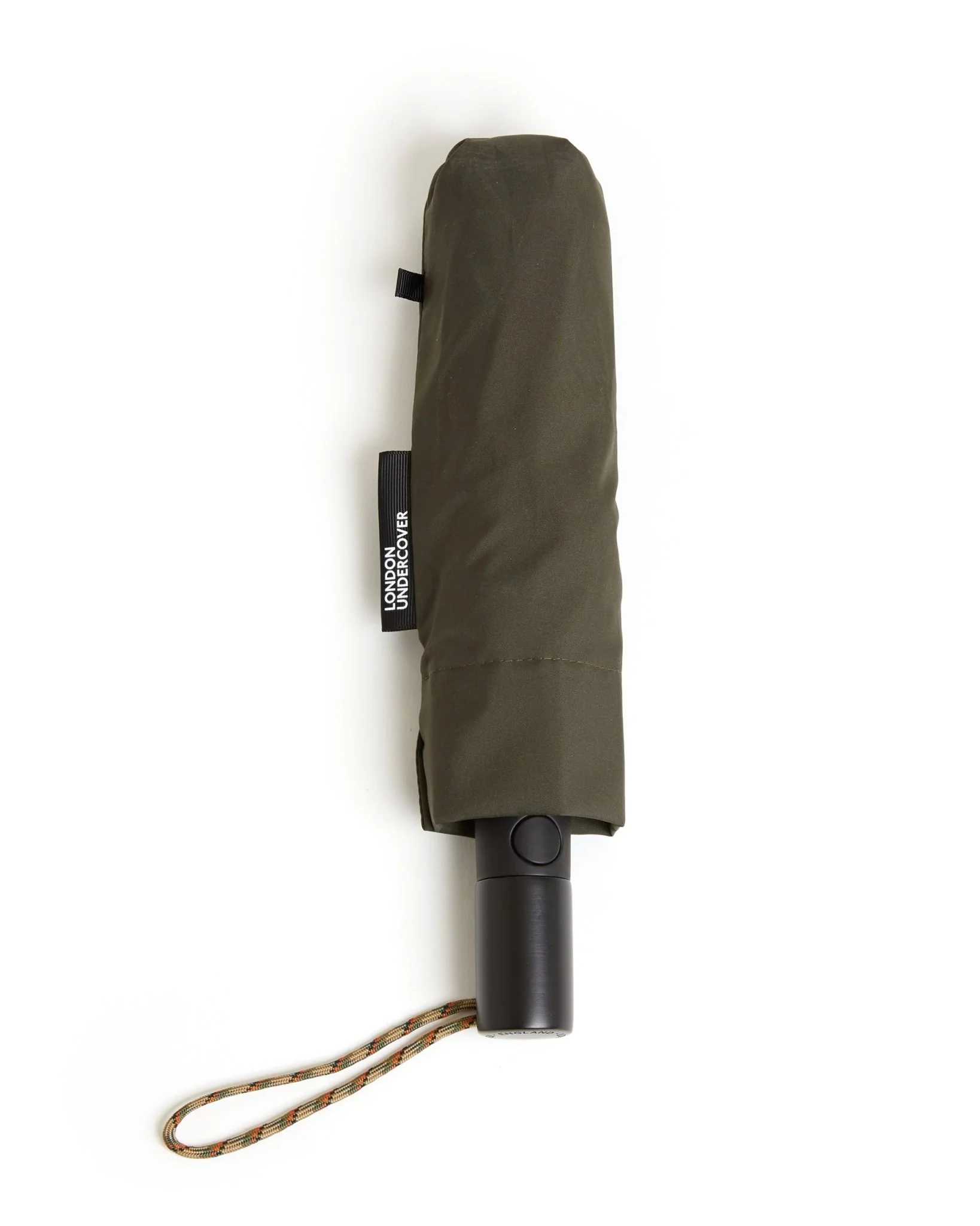 London Undercover Auto Push Button Compact Umbrella: Olive - Image 3
