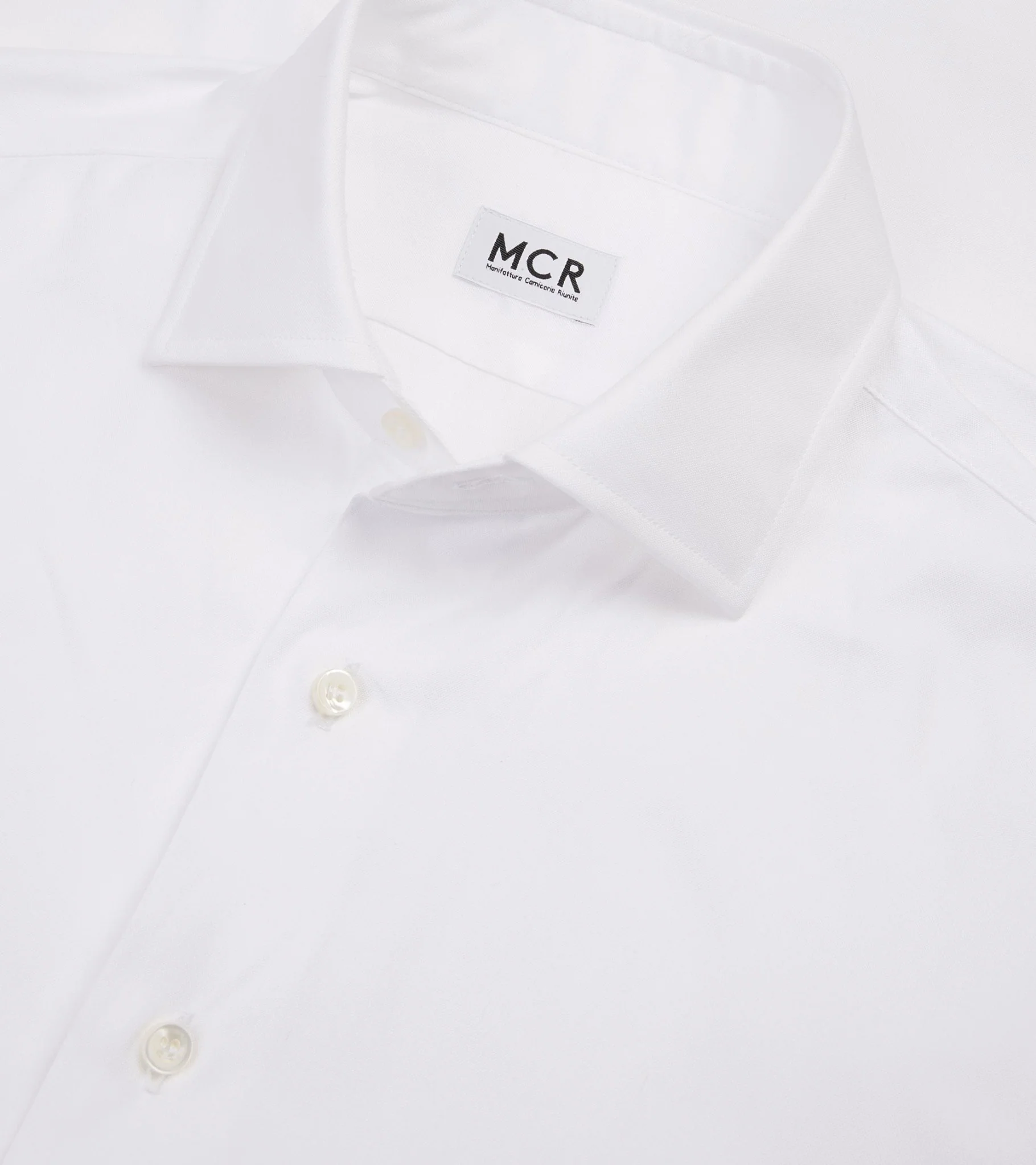 MCR Slim Pinpoint Shirt: White - Image 3