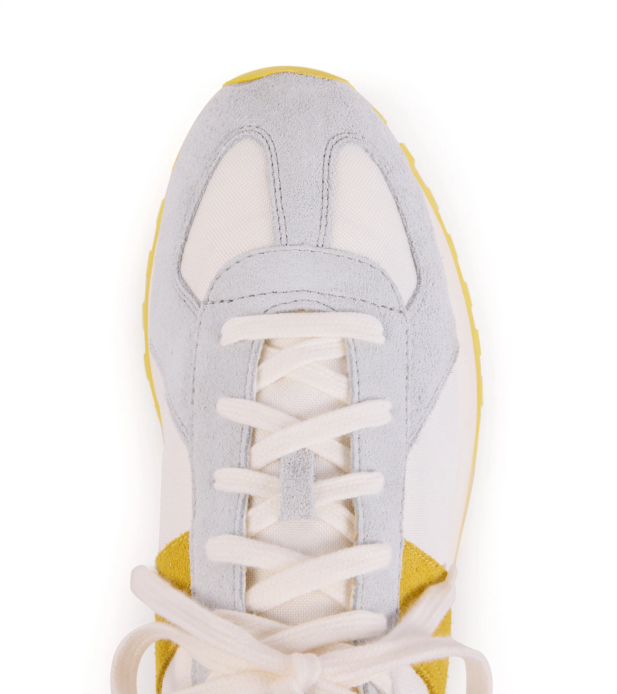 Novesta GAT Trail Sneaker: White/Yellow - Image 5
